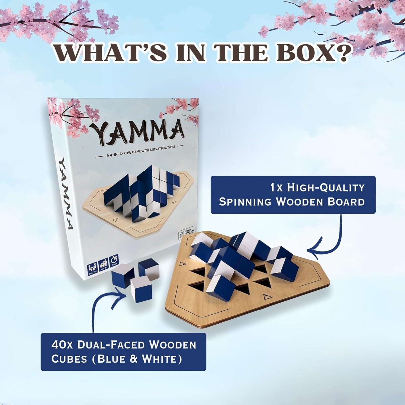 Very Special Games Yamma: Spinning 4-in-a-Row Game in 3D