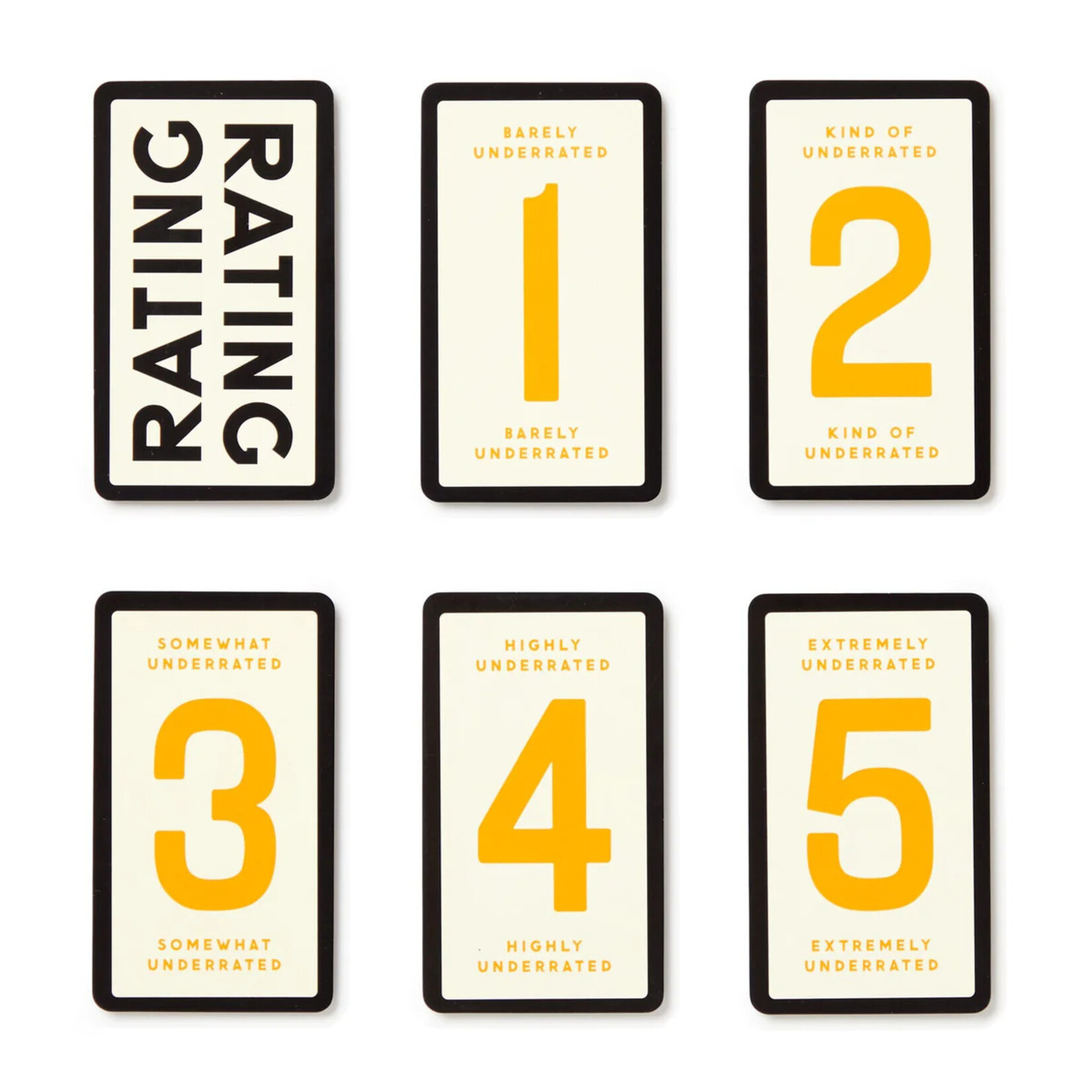 Chronicle Books Brass Monkey Overrated / Underrated Social Game