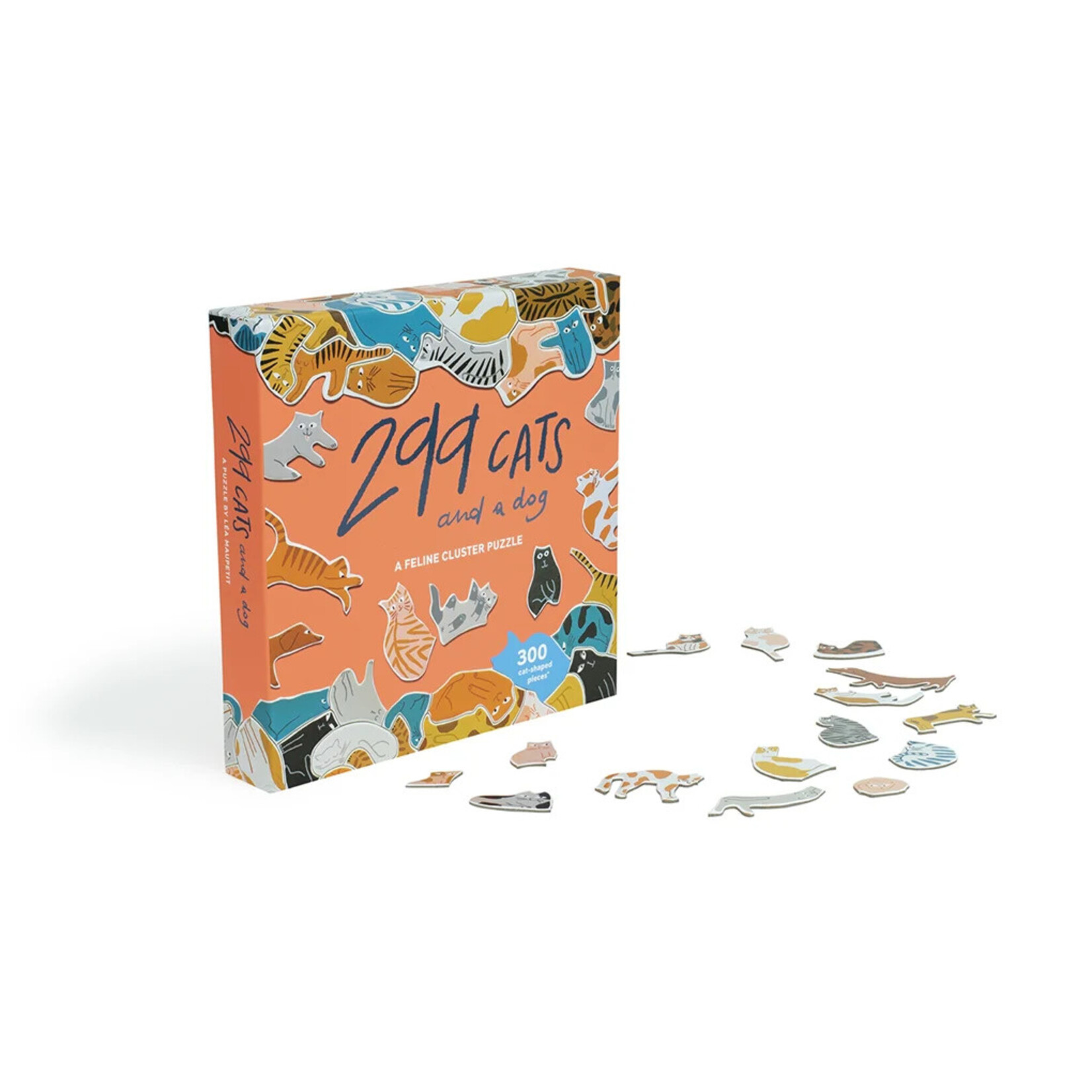 Chronicle Books 299 Cats (and A Dog) 300 Piece Cluster Puzzle