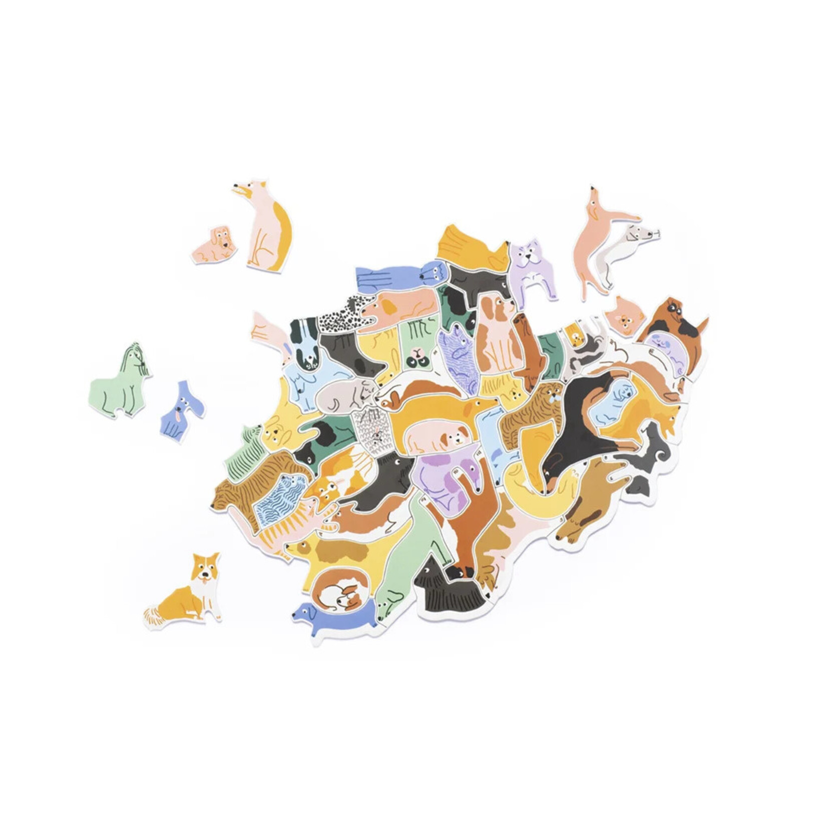 Chronicle Books 299 Dogs (and A Cat) 300 Piece Cluster Puzzle
