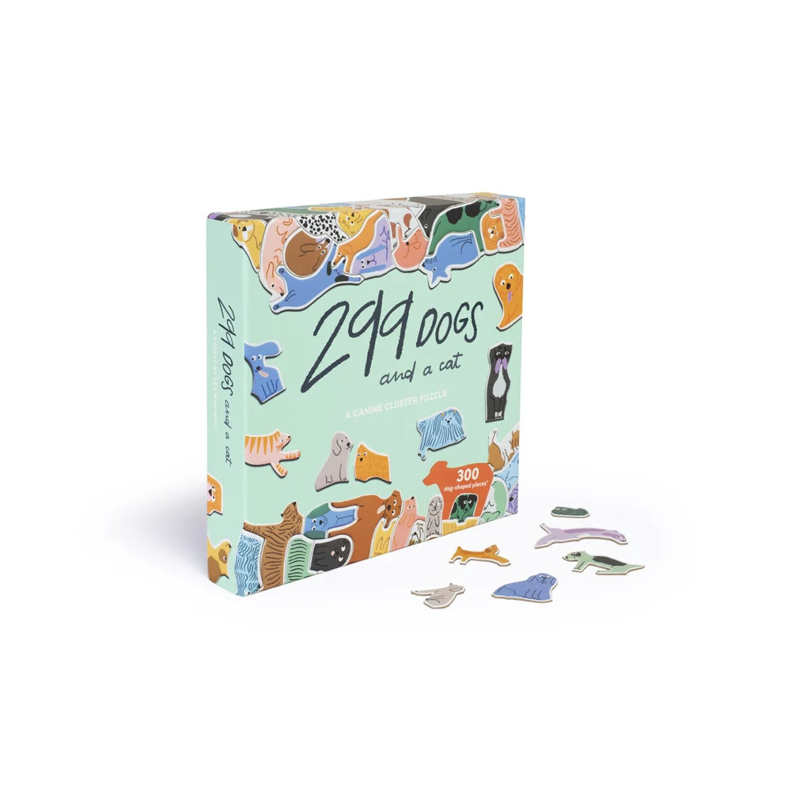 Chronicle Books 299 Dogs (and A Cat) 300 Piece Cluster Puzzle
