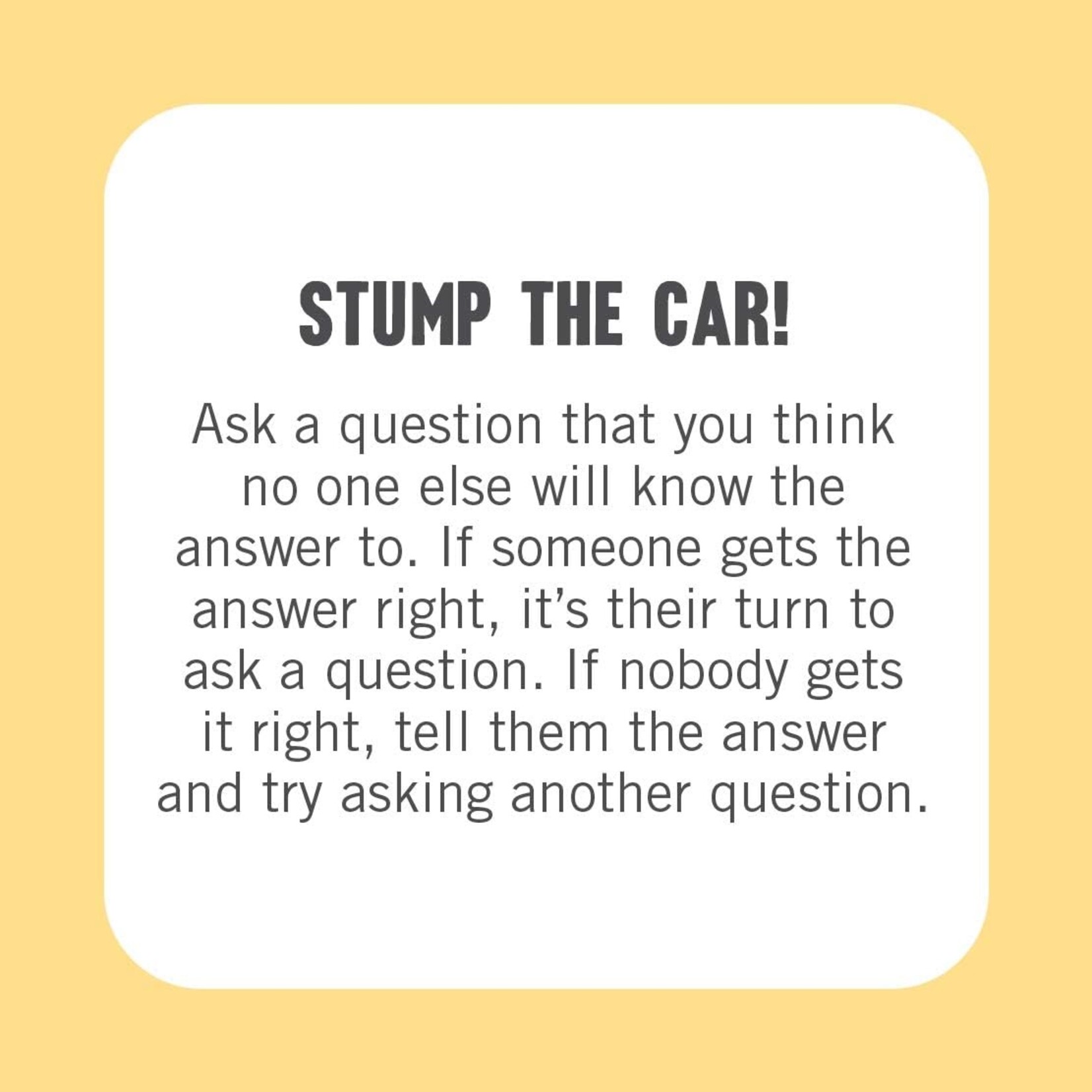 Chronicle Books On-The-Go Amusements: 50 Cool Things To Do in the Car