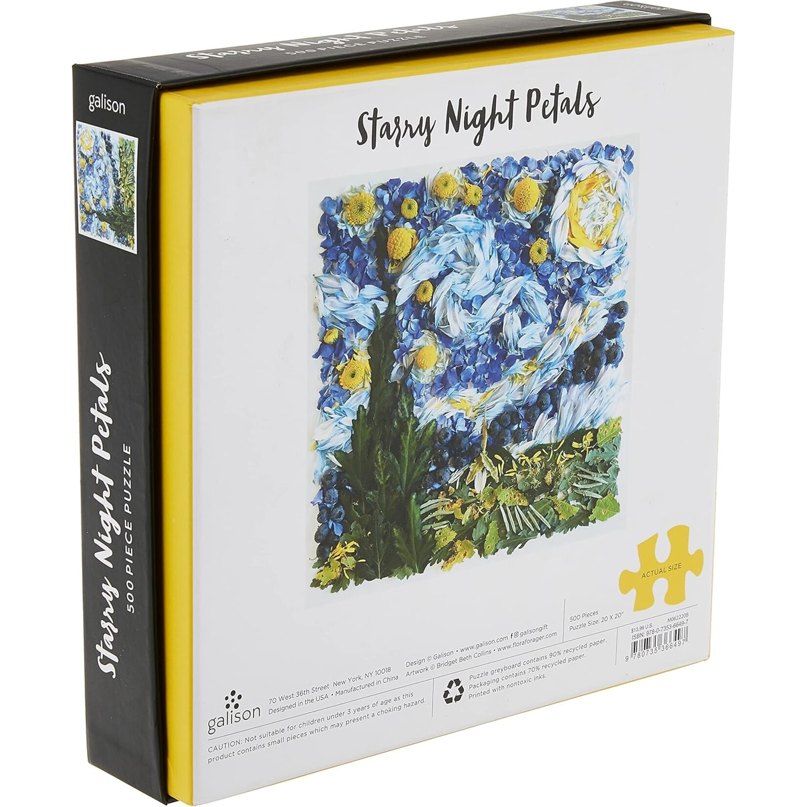 Chronicle Books Starry Night Petals Puzzle 500pc