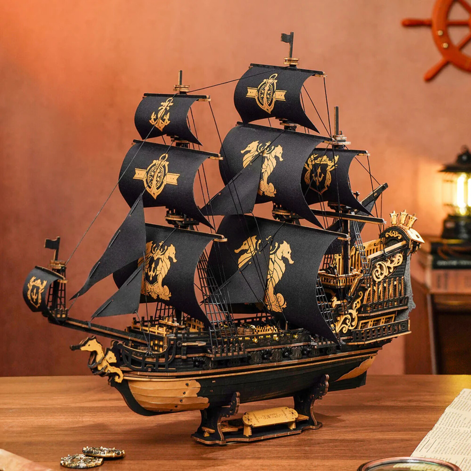 Robotime The Seahorse Barque Sailing Ship