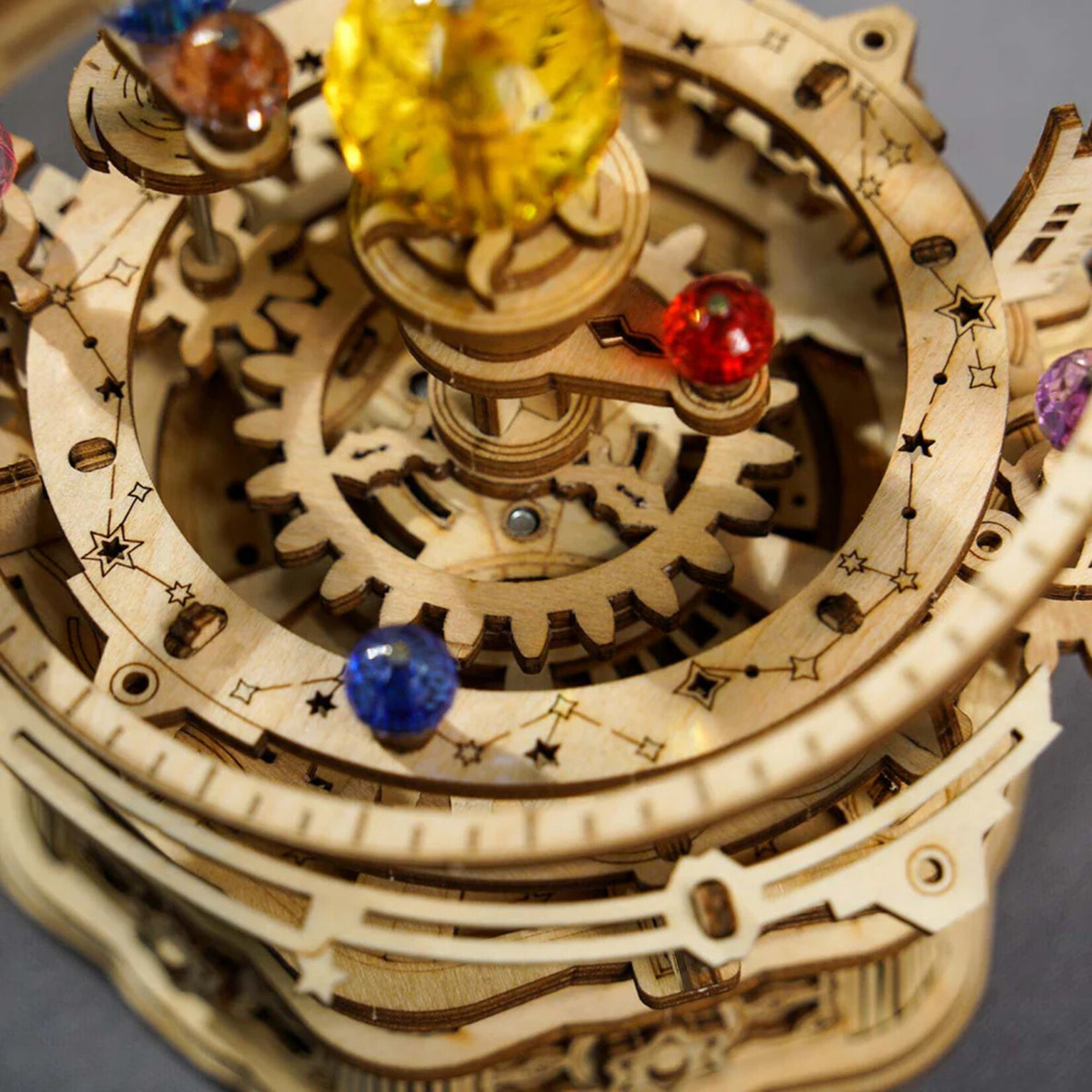 Robotime Starry Night Orrery Planetary Music Box
