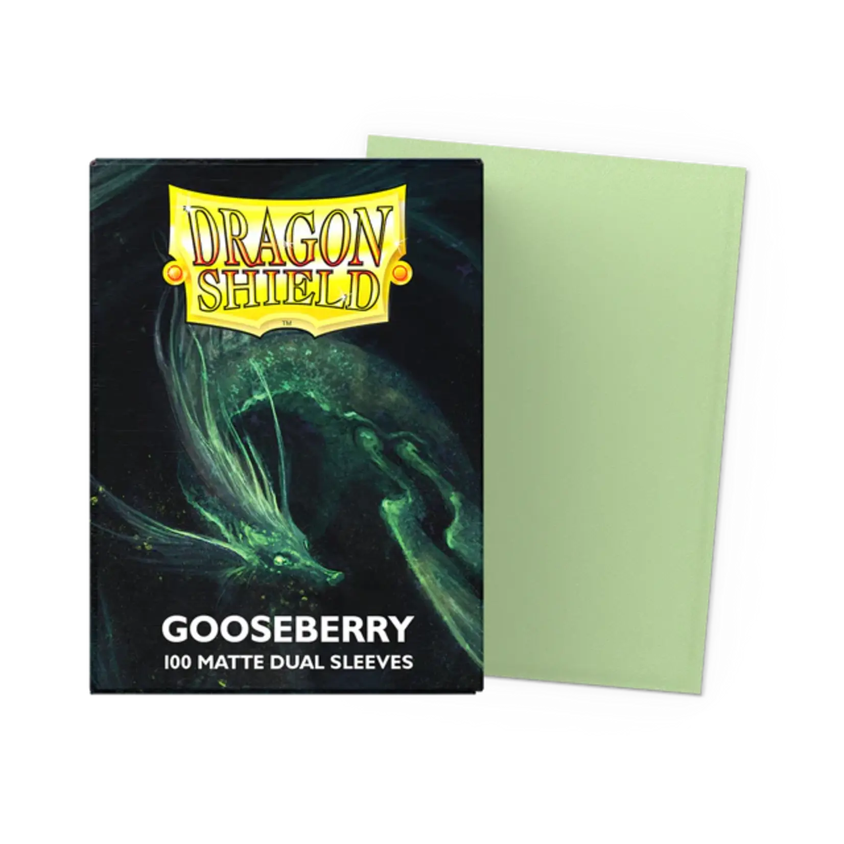 ARCANE TINMEN Dragon Shields: (100) Matte Dual - Gooseberry