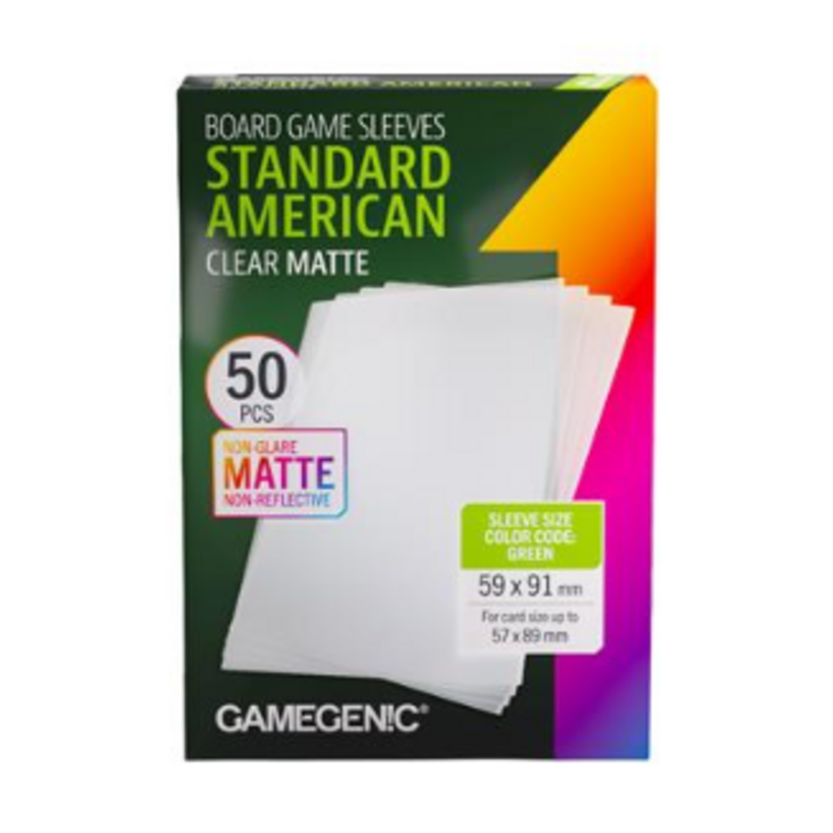 Matte Std American Boardgame 59 x 91 mm "green"