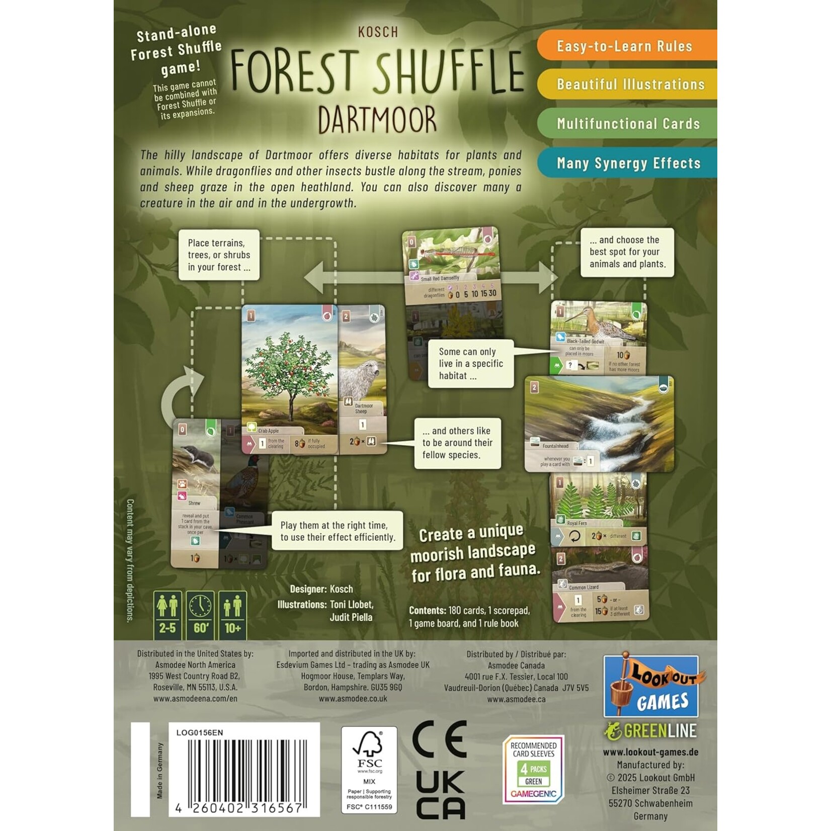 Lookout Games Forest Shuffle: Dartmoor Standalone