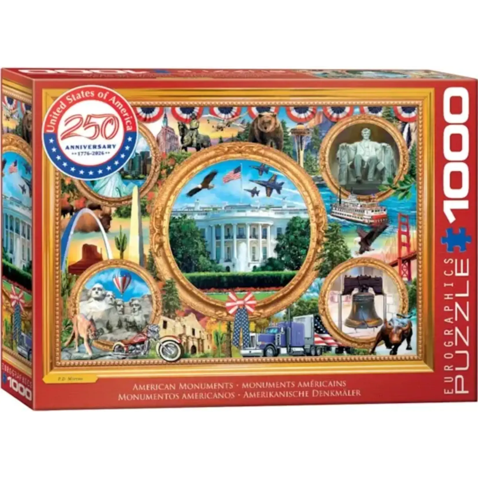 EuroGraphics Puzzles American Monuments USA (1000 pcs)