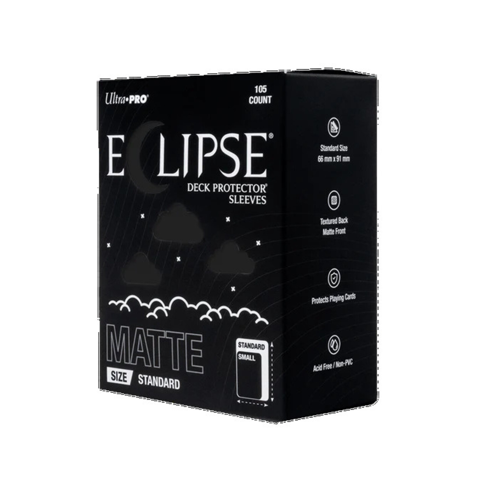 Ultra Pro Eclipse Matte Sleeves: Jet Black 105 count