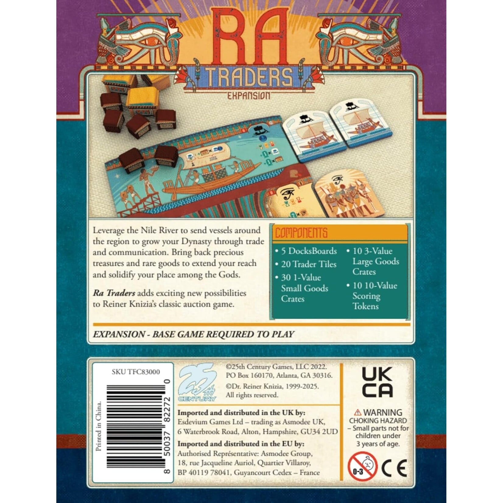 25th Century Games RA: Traders Expansion Reiner Knizia
