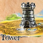 Mayday Games Board Game Upgrade: Tower Tower - Tarnished Silver Color in Metal Alloy Player Token