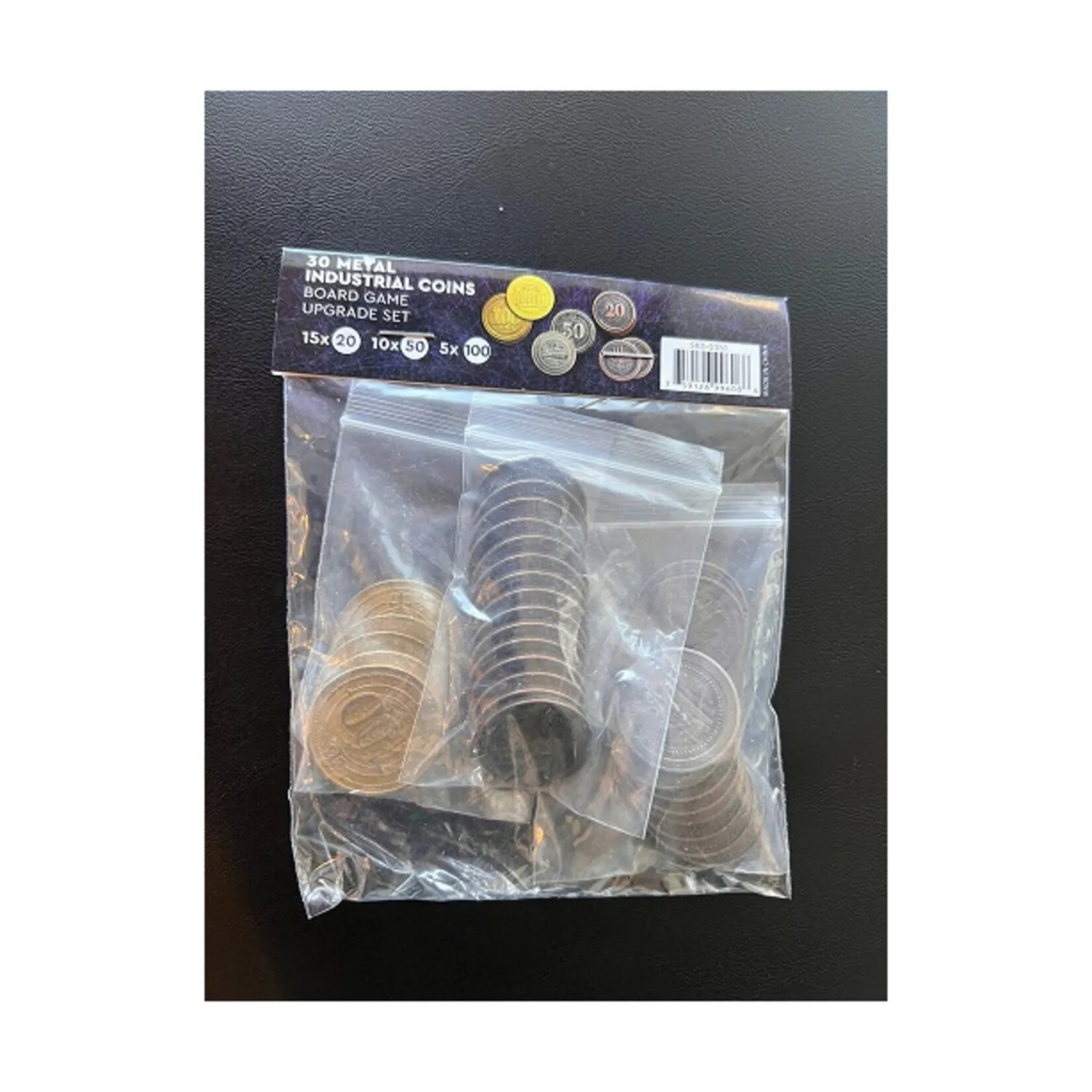 Mayday Games Board Game Upgrade: 30 High Value Industrial Coins - Metal Coin Board Game Upgrade Set