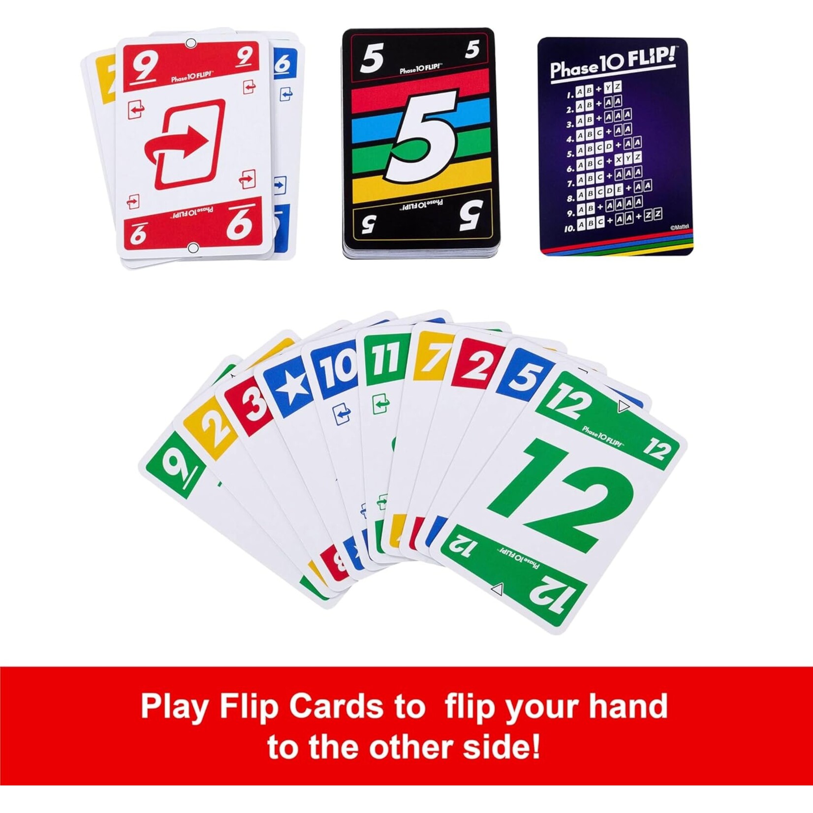 Mattel Games Phase 10 Flip!