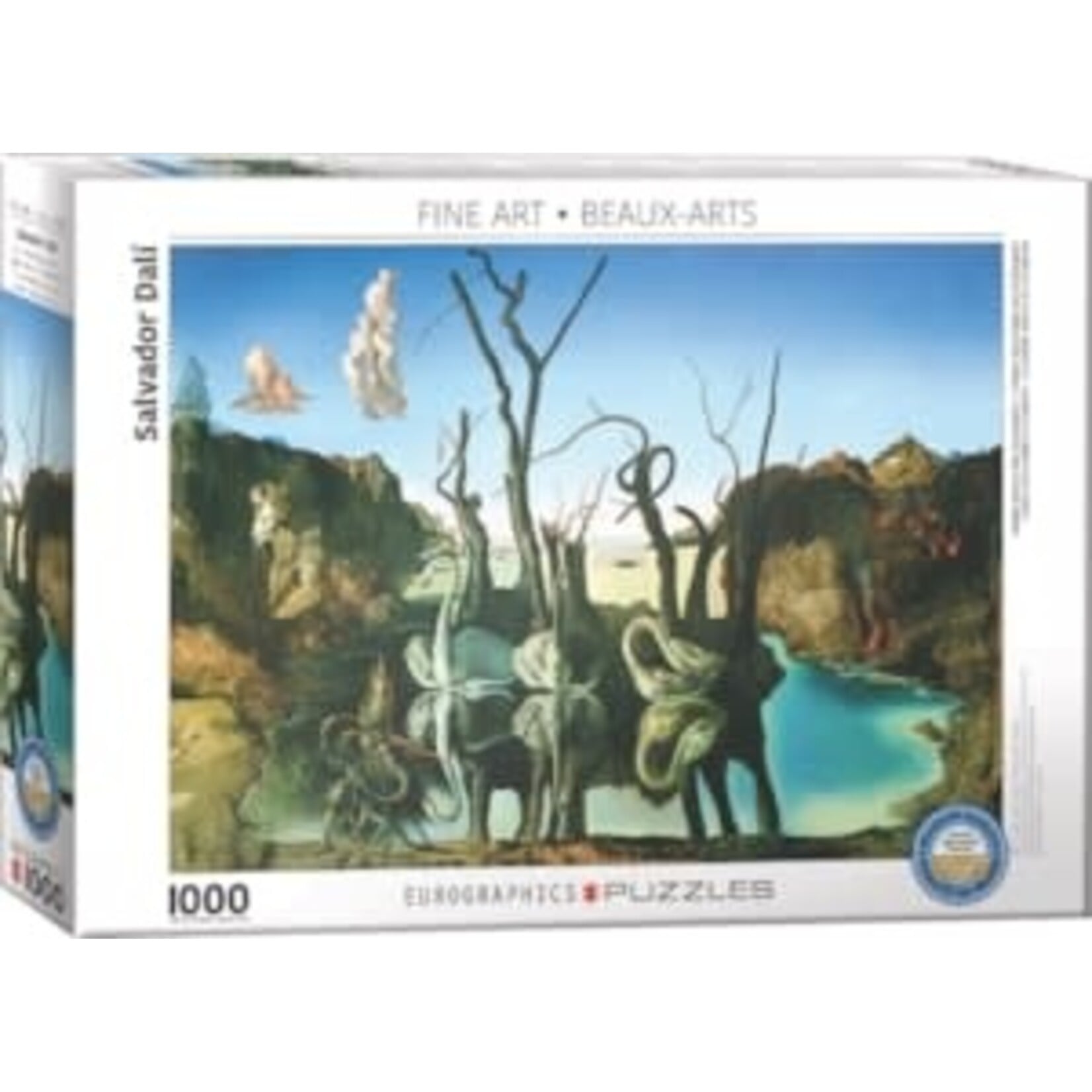 EuroGraphics Puzzles Swans Reflecting Elephants by Dali 1000pc