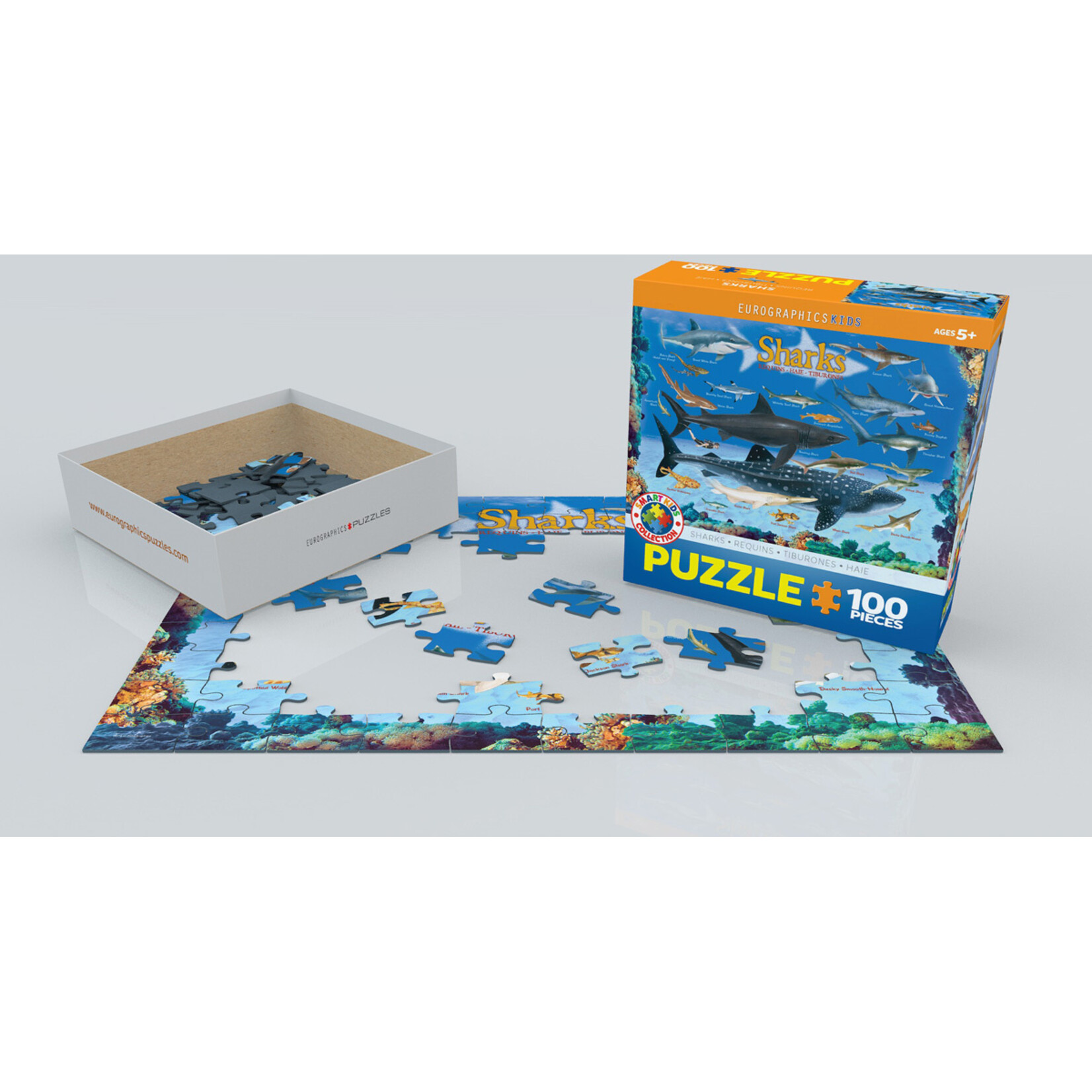 EuroGraphics Puzzles Sharks 100 pc