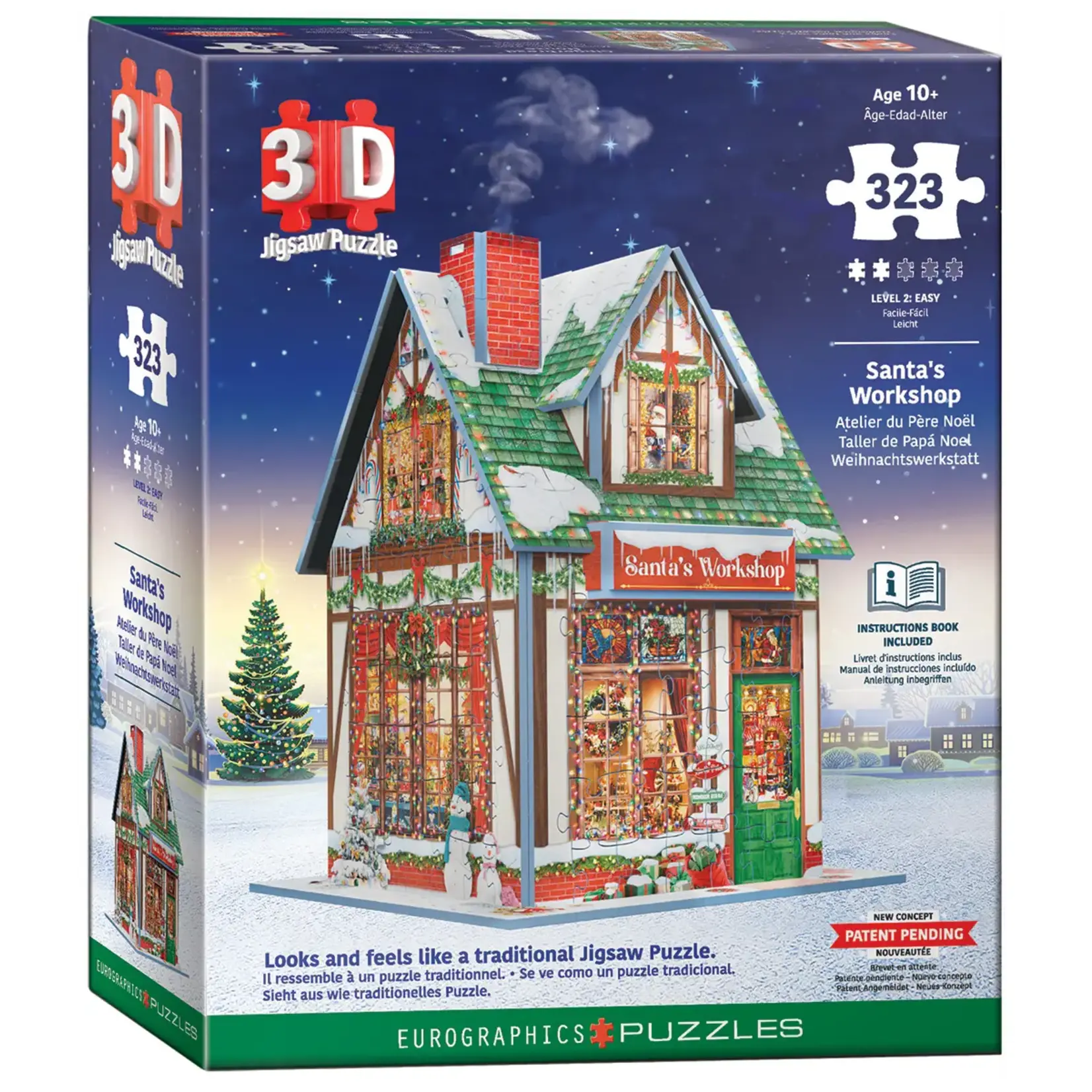 EuroGraphics Puzzles Santa's Workshop (3D)  323pc