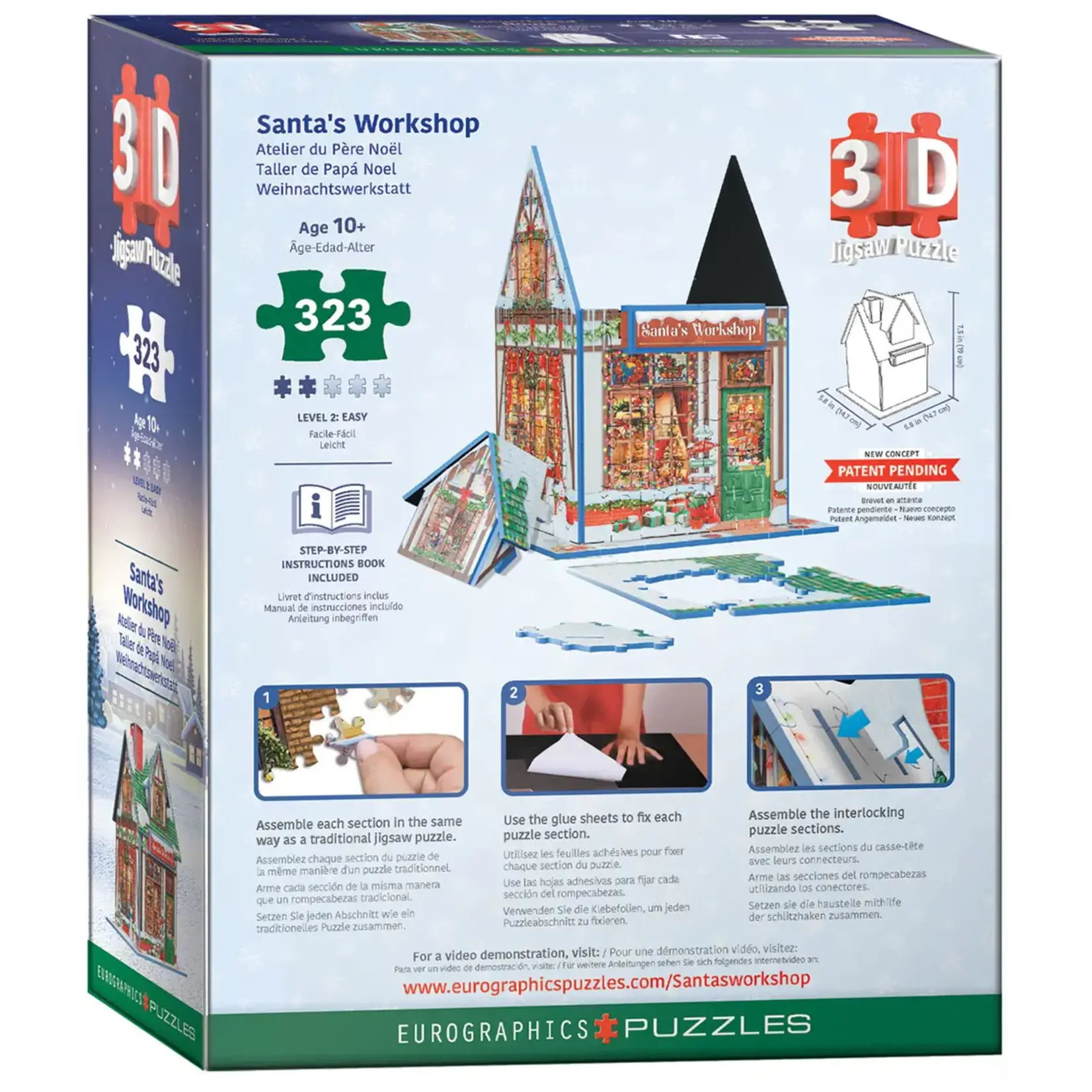 EuroGraphics Puzzles Santa's Workshop (3D)  323pc