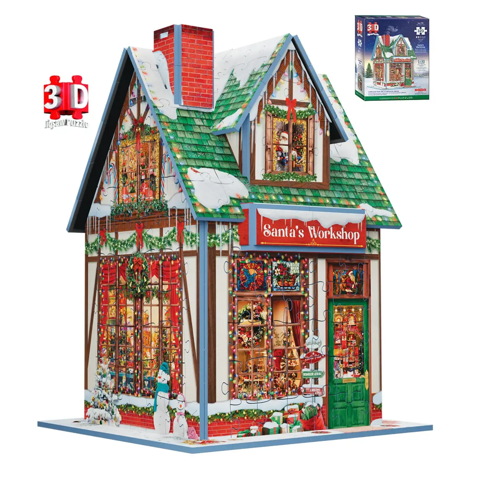 EuroGraphics Puzzles Santa's Workshop (3D)  323pc