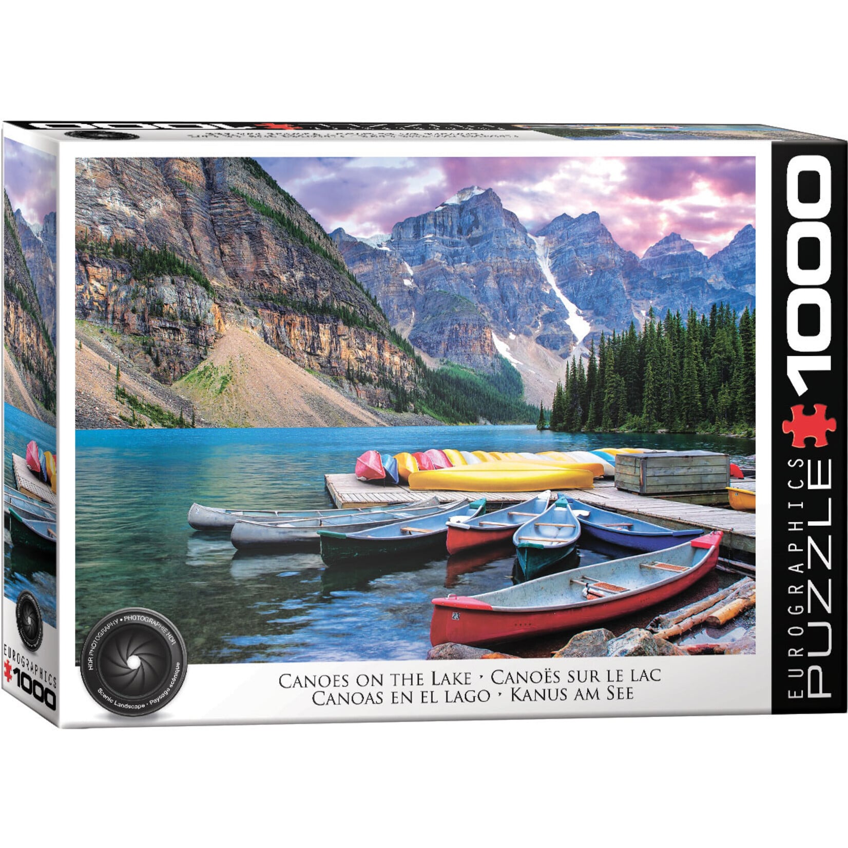 EuroGraphics Puzzles Canoes on the Lake 1000pc