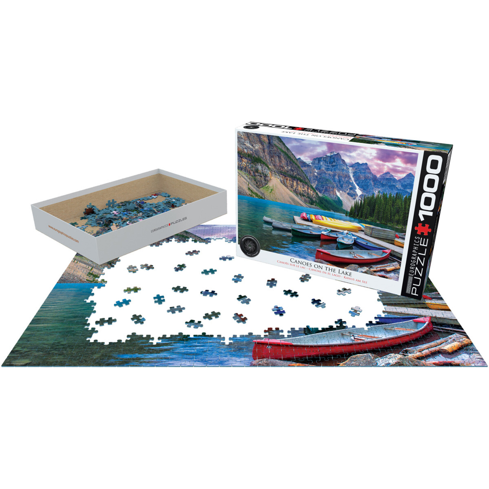 EuroGraphics Puzzles Canoes on the Lake 1000pc