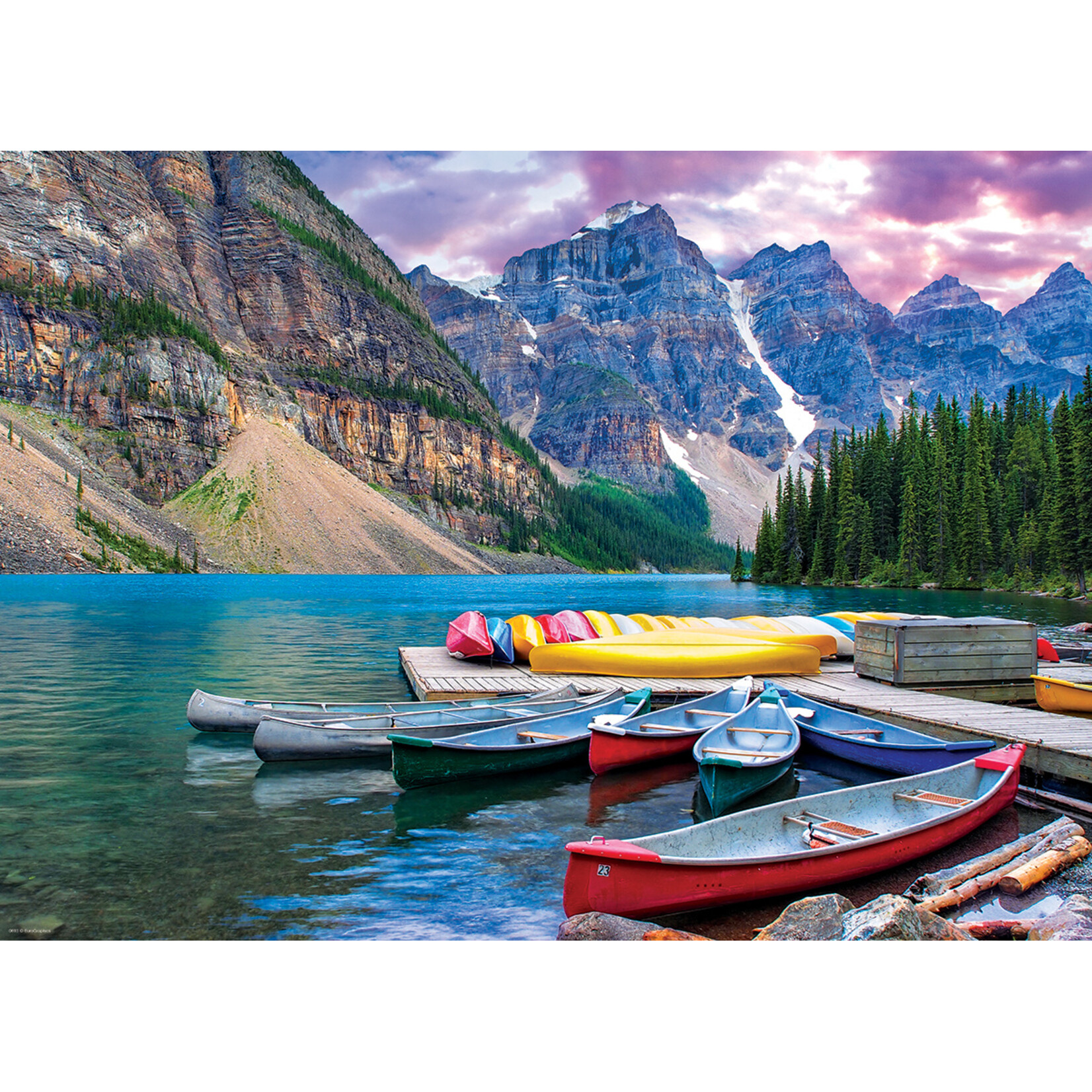 EuroGraphics Puzzles Canoes on the Lake 1000pc