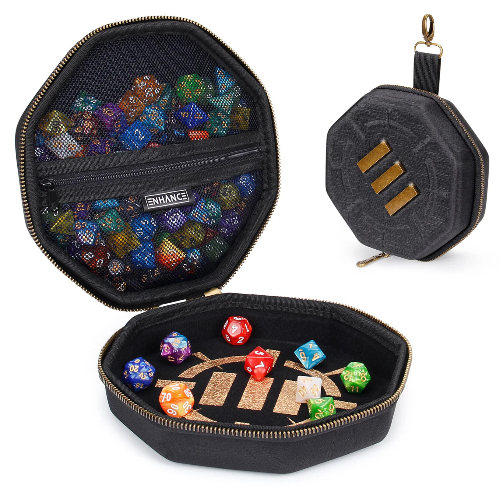 Enhance Gaming Tabletop Dice Case: Black