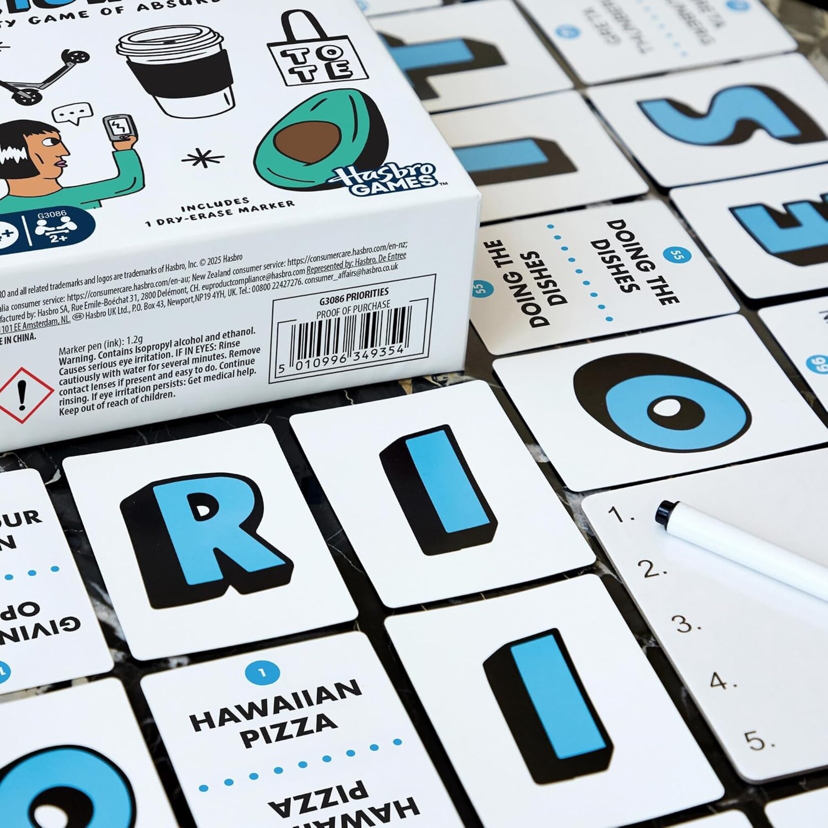 Hasbro Priorities: A Party Game of Absurd Choices