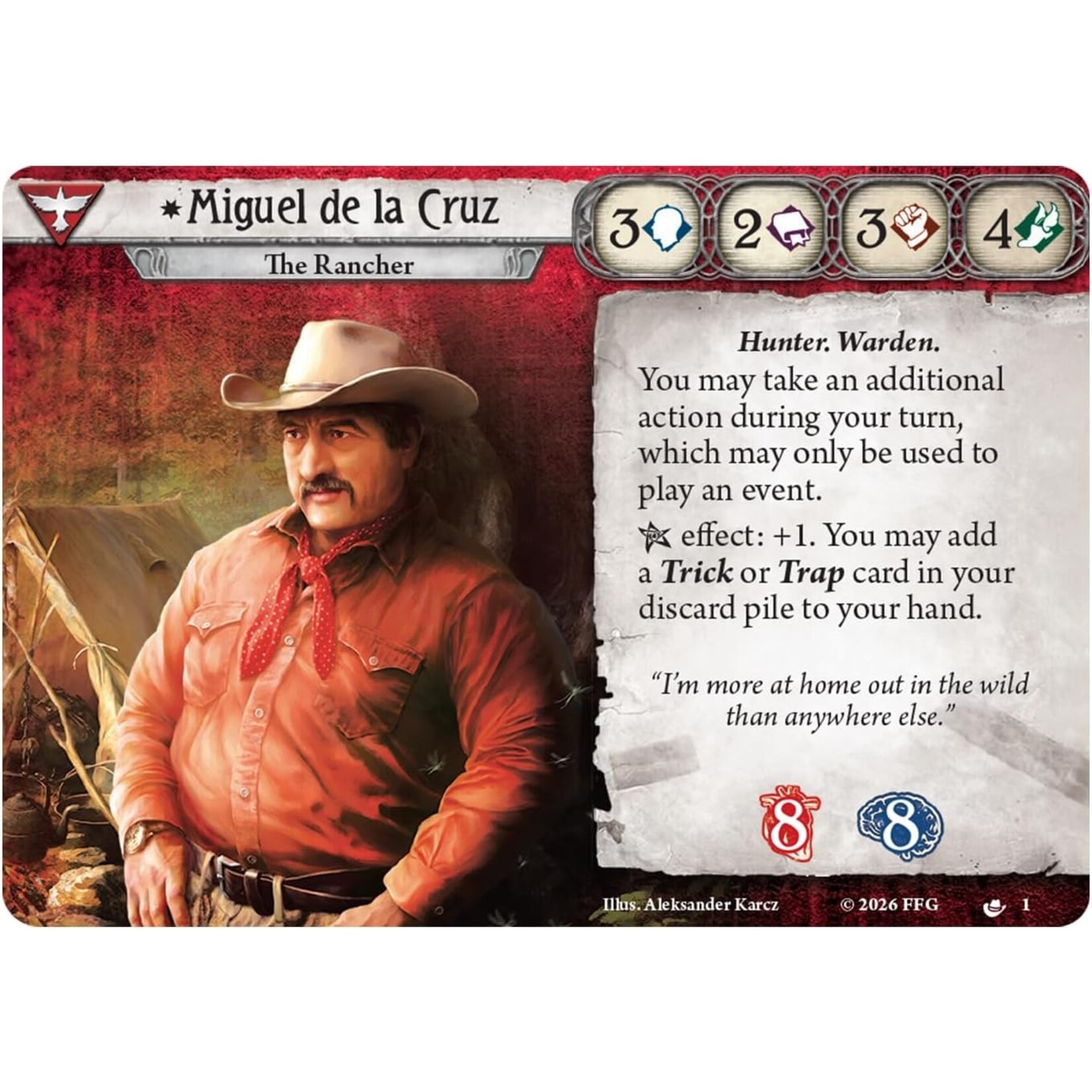 Fantasy Flight Publishing Arkham Horror: TCG: Miguel de la Cruz Investigator Deck