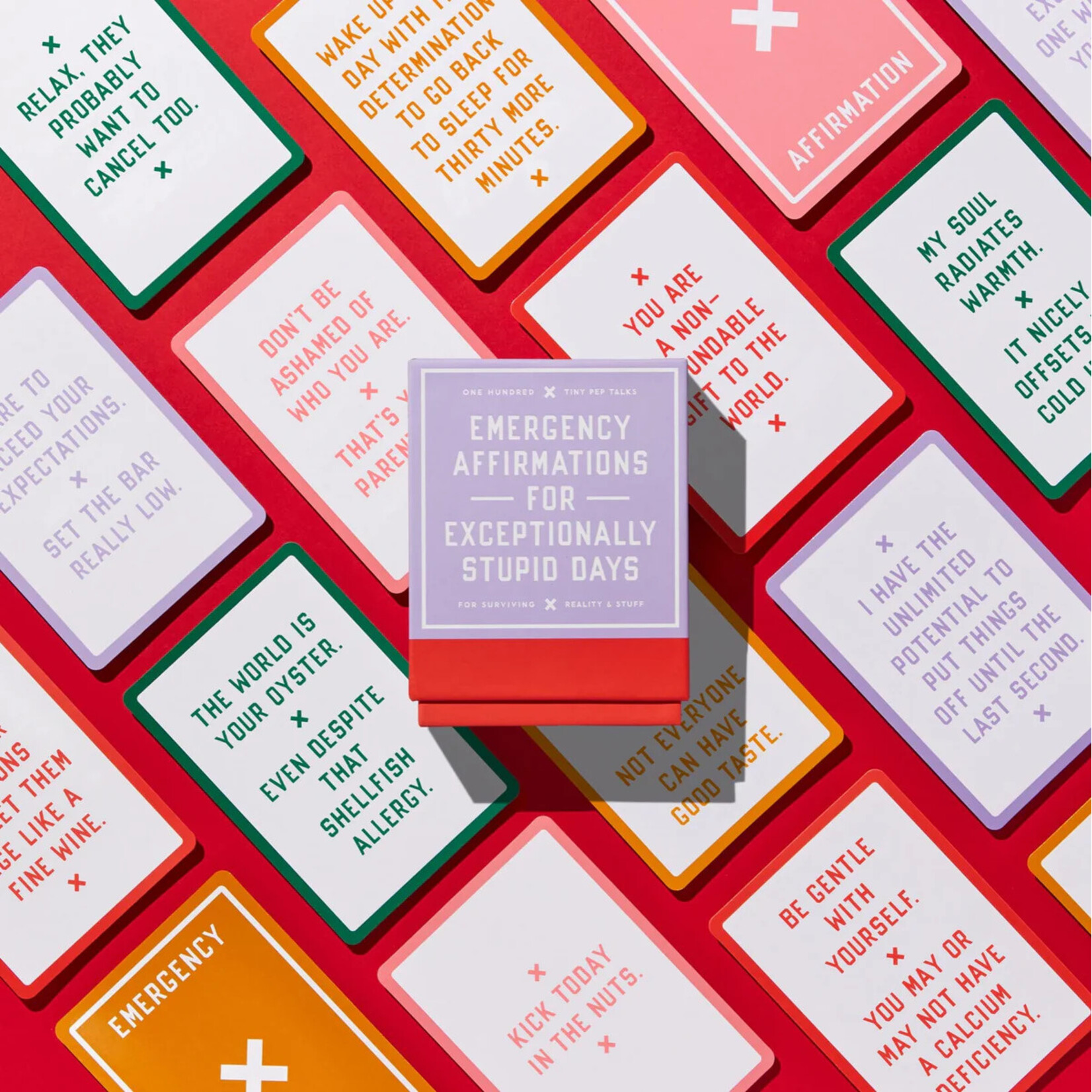 Chronicle Books Brass Monkey Emergency Affirmations Exceptionally Stupid Days Card Deck