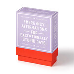 Chronicle Books Brass Monkey Emergency Affirmations Exceptionally Stupid Days Card Deck