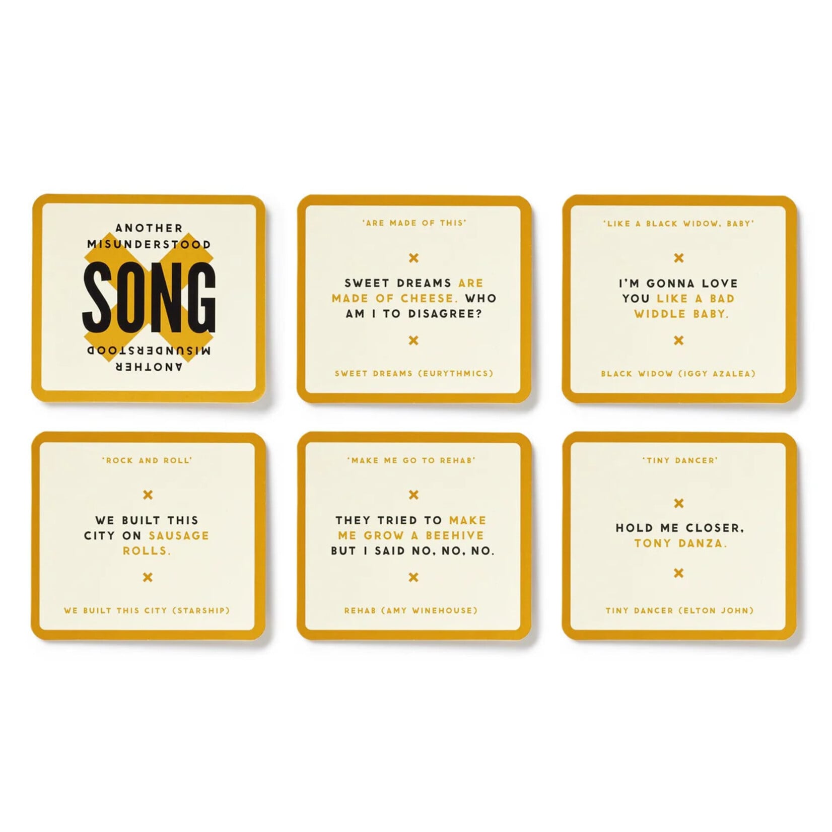 Chronicle Books Brass Monkey Misunderstood Songs Game