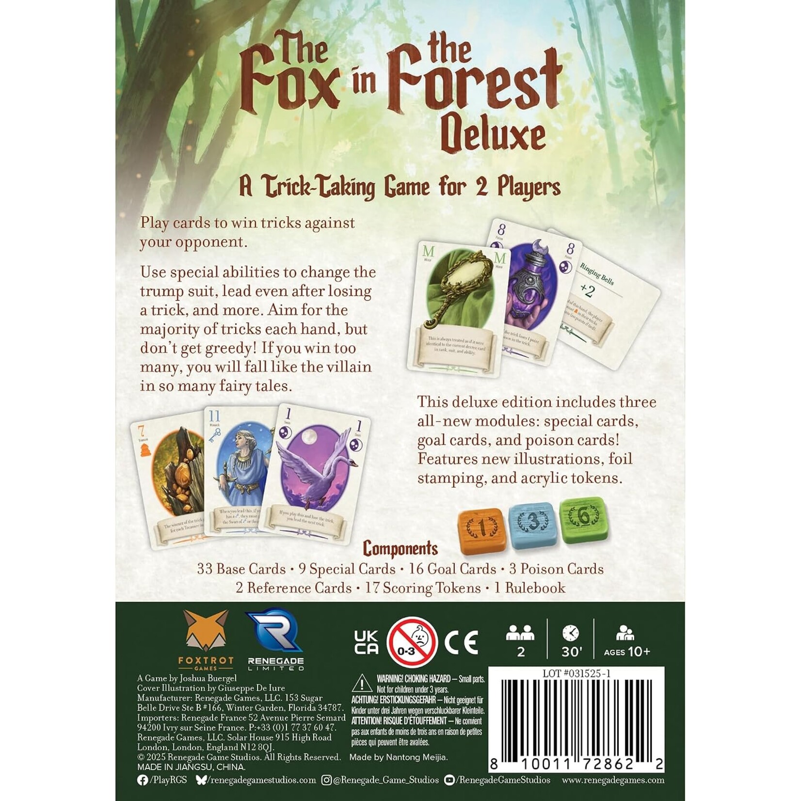 Renegade Games Studios The Fox in the Forest Deluxe
