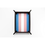 Fanroll by Metallic Dice Games Folding Dice Tray: Pride: Transgender Flag
