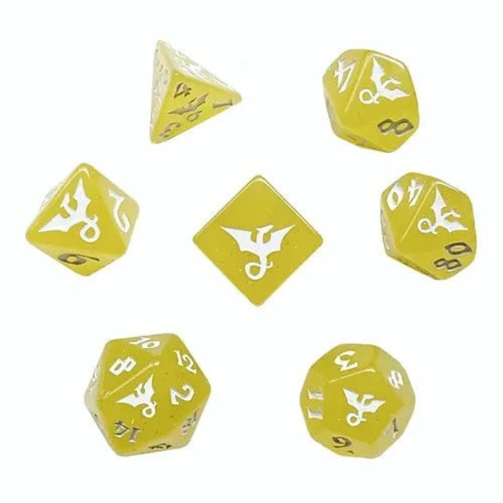 Black Oak Workshop 7-Set Glitter: Dragon: Yellow
