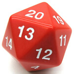 Koplow d20 Single 55mm Countdown Red