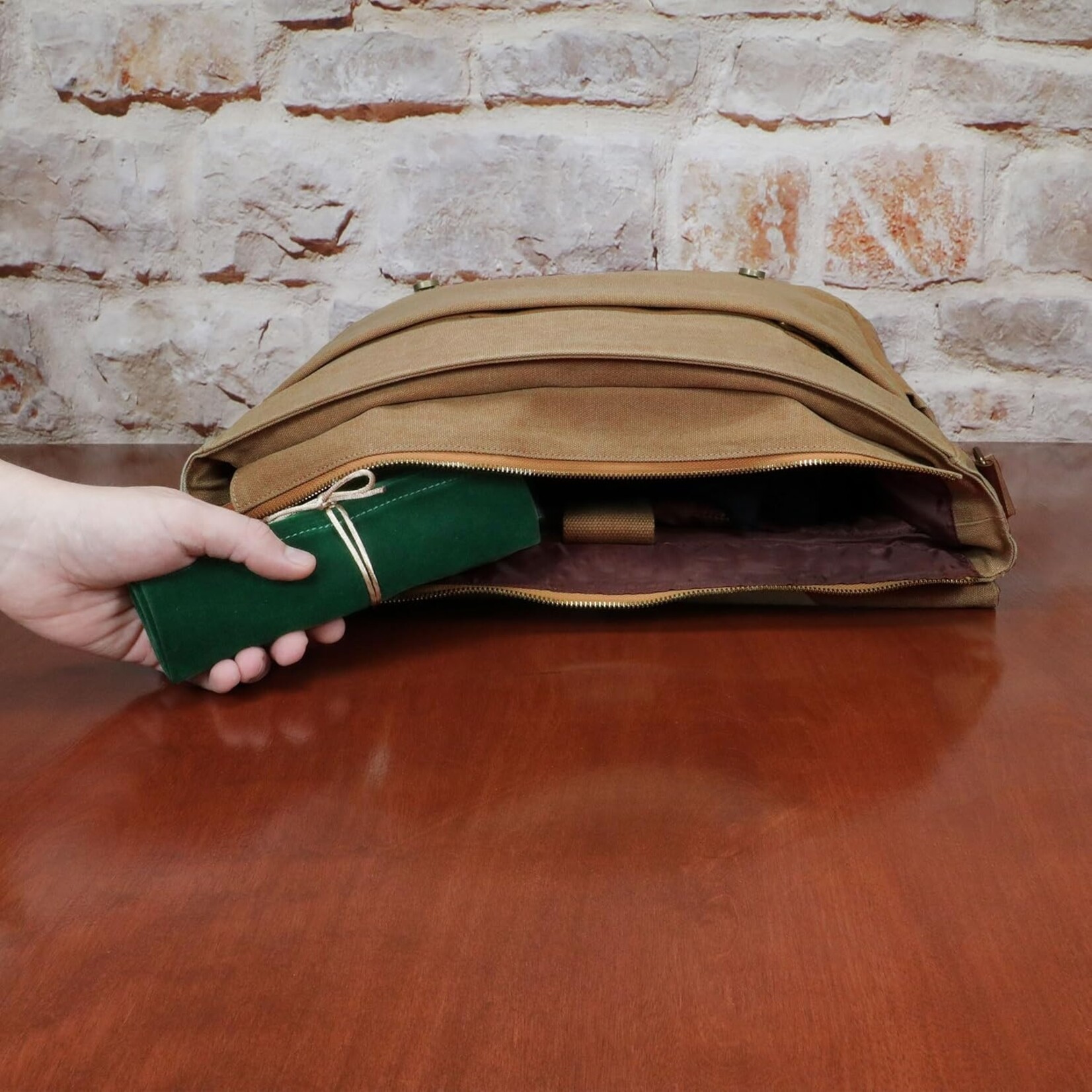 Enhance Gaming Green Tabletop Roll on a Scroll Dice Case