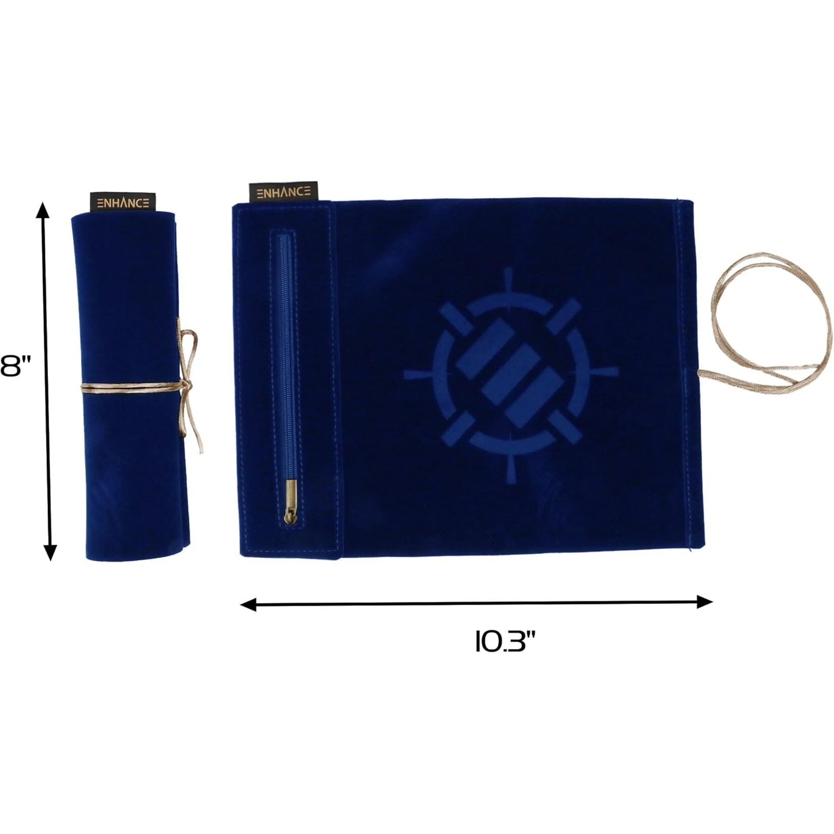 Enhance Gaming Blue Tabletop Roll on a Scroll Dice Case
