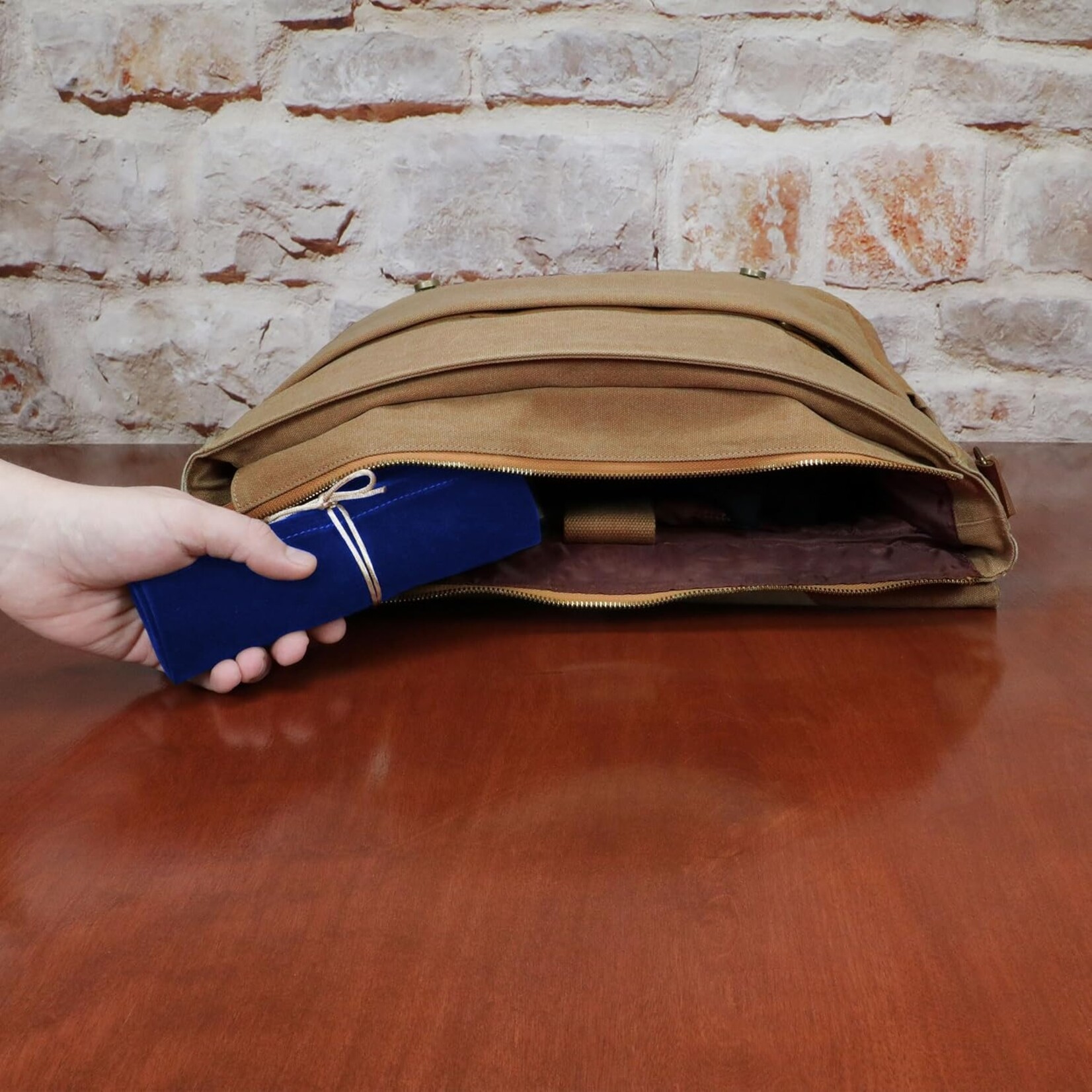Enhance Gaming Blue Tabletop Roll on a Scroll Dice Case