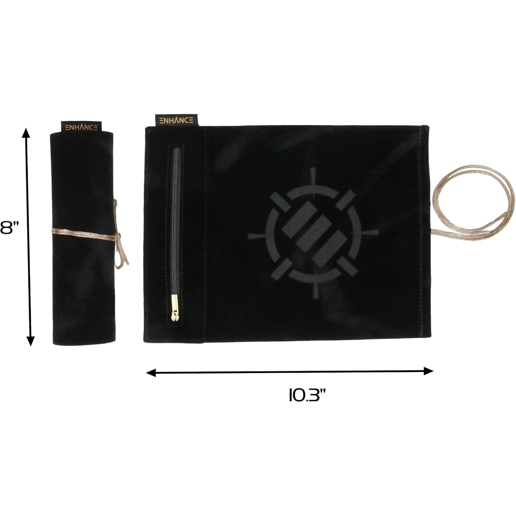 Enhance Gaming Black Tabletop Roll on a Scroll Dice Case