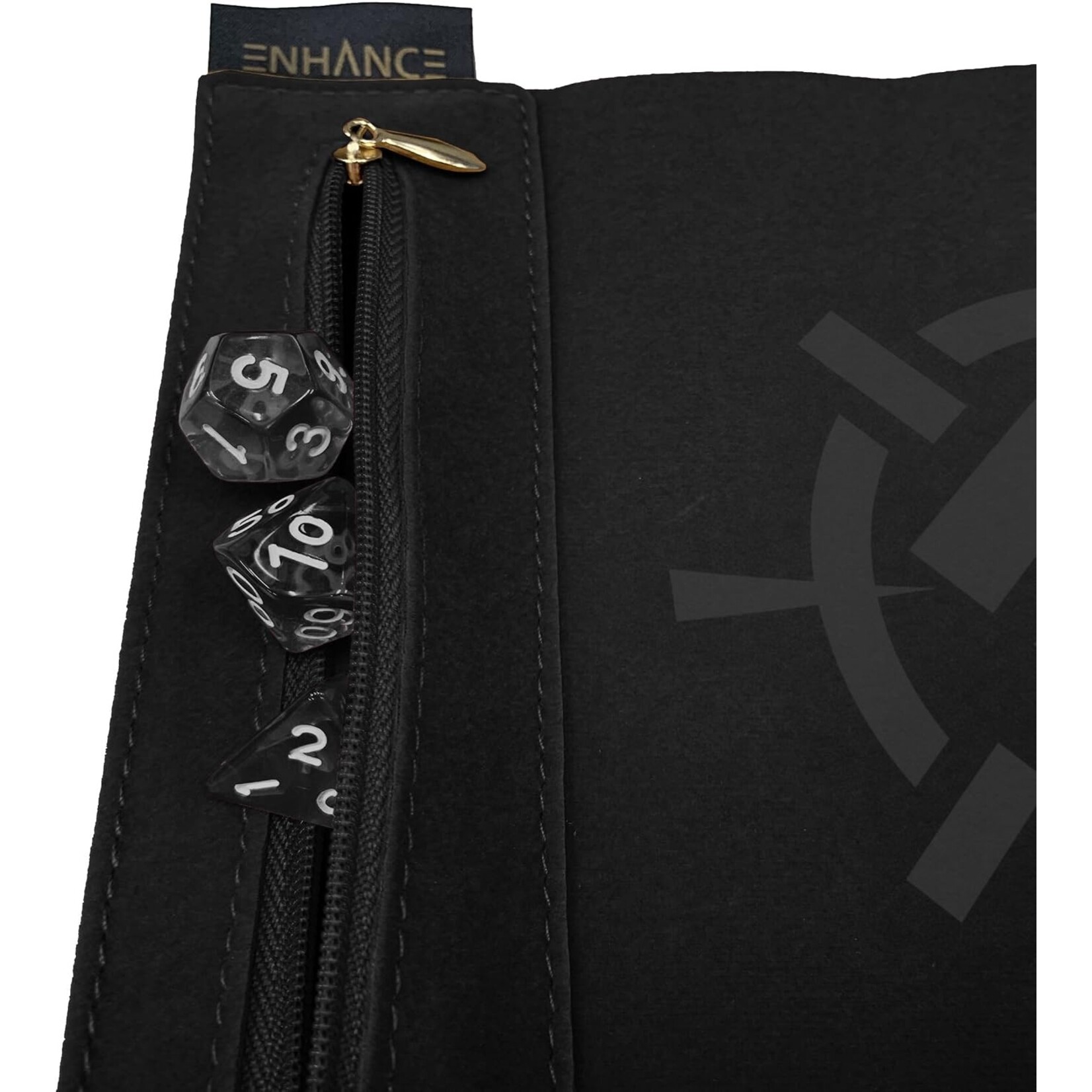 Enhance Gaming Black Tabletop Roll on a Scroll Dice Case