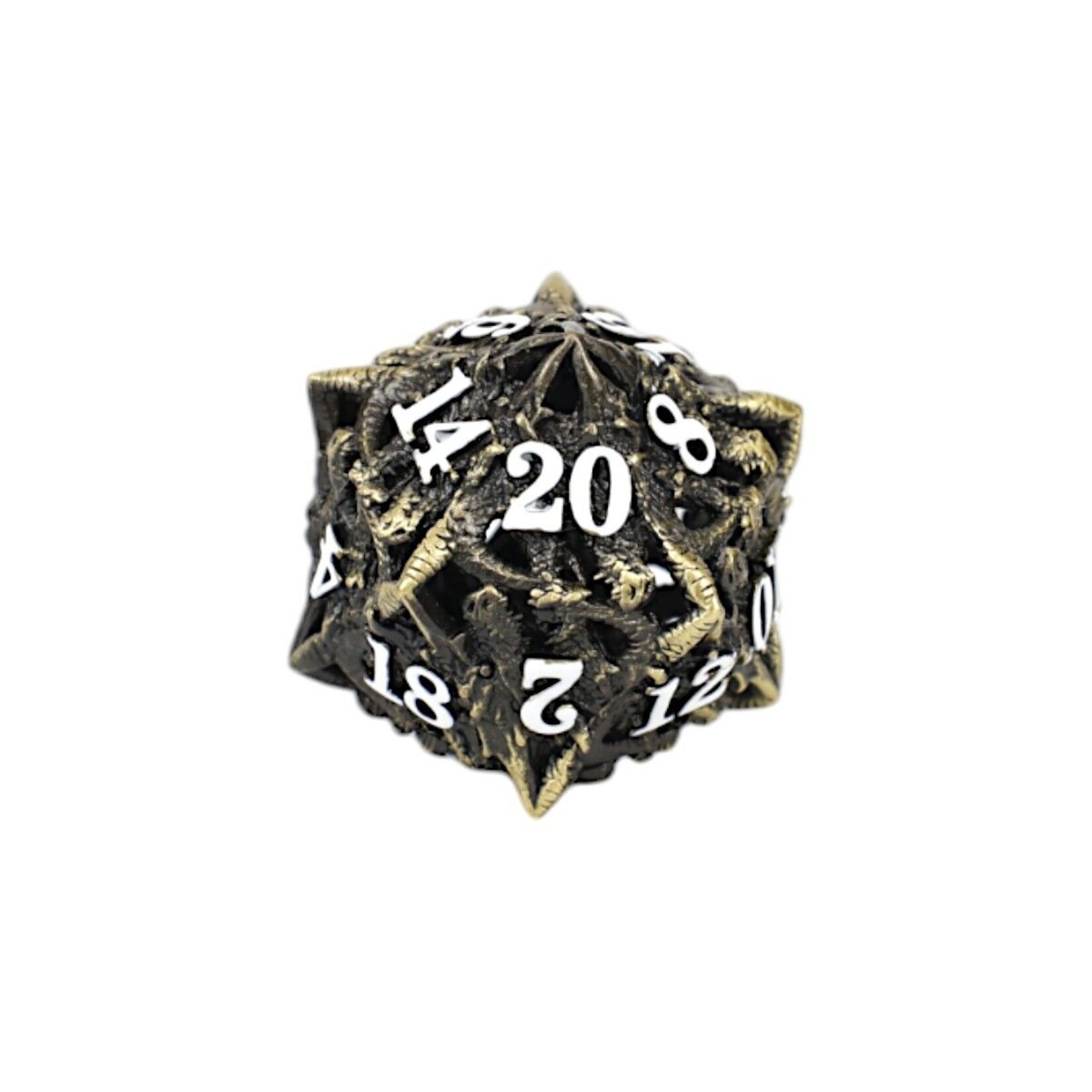 Let's Play Games Dragon Rage Dice Set - Tarnished Gold 7-Set