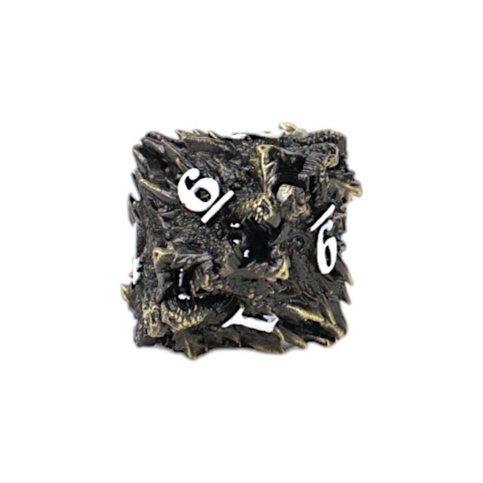 Let's Play Games Dragon Rage Dice Set - Tarnished Gold 7-Set
