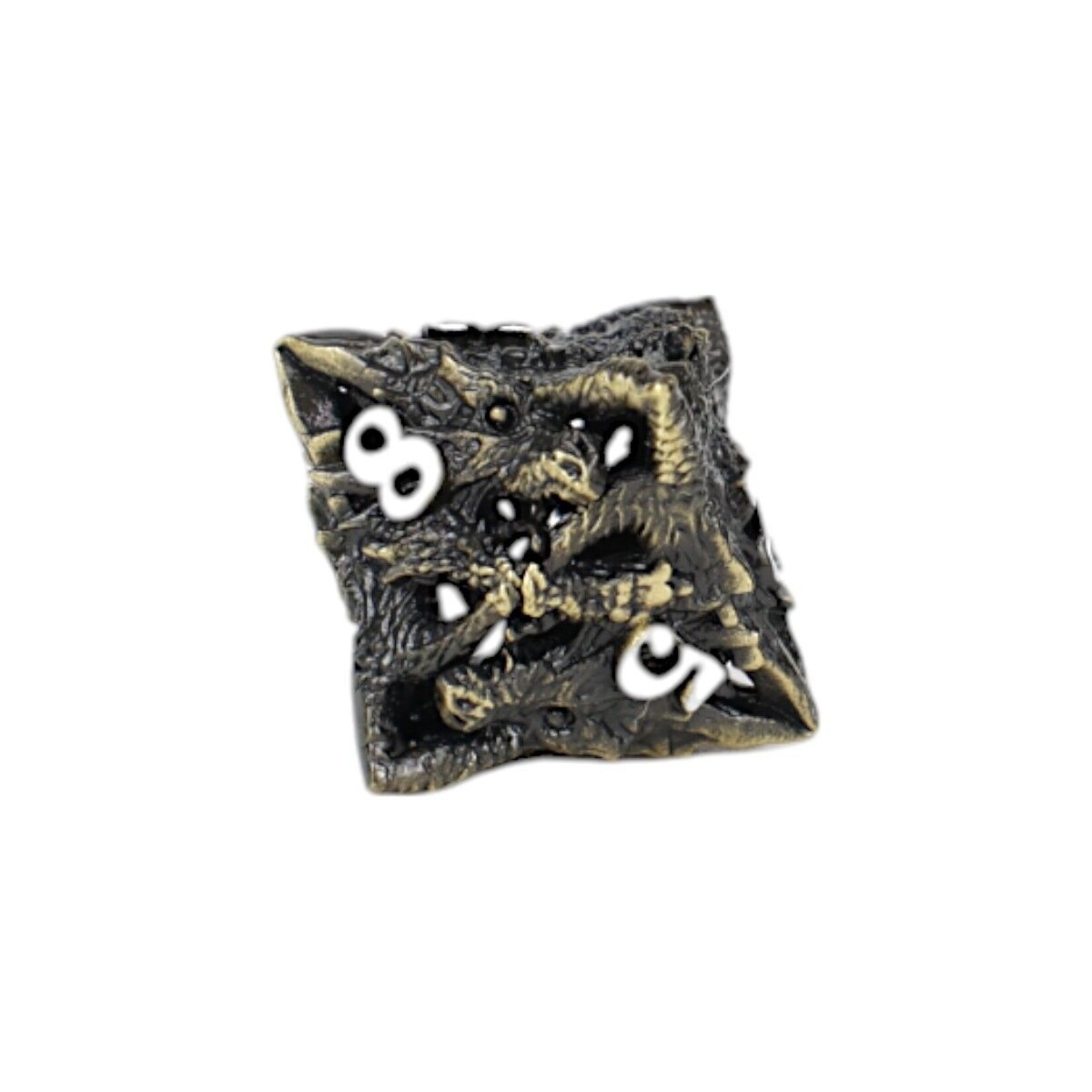 Let's Play Games Dragon Rage Dice Set - Tarnished Gold 7-Set