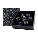 Let's Play Games Hollow Dragon - Stainless with  Blue 7-Set