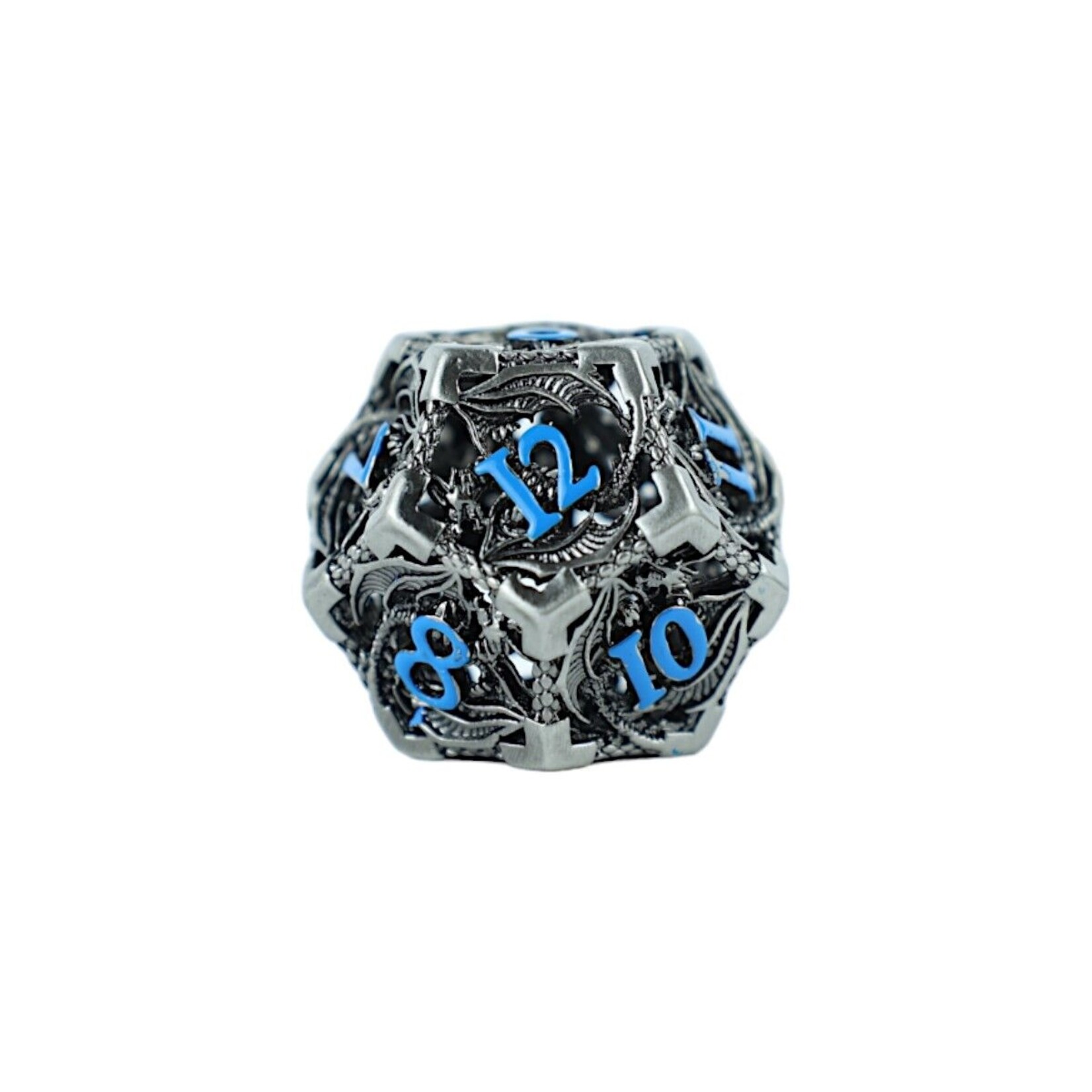 Let's Play Games Hollow Dragon - Stainless with  Blue 7-Set