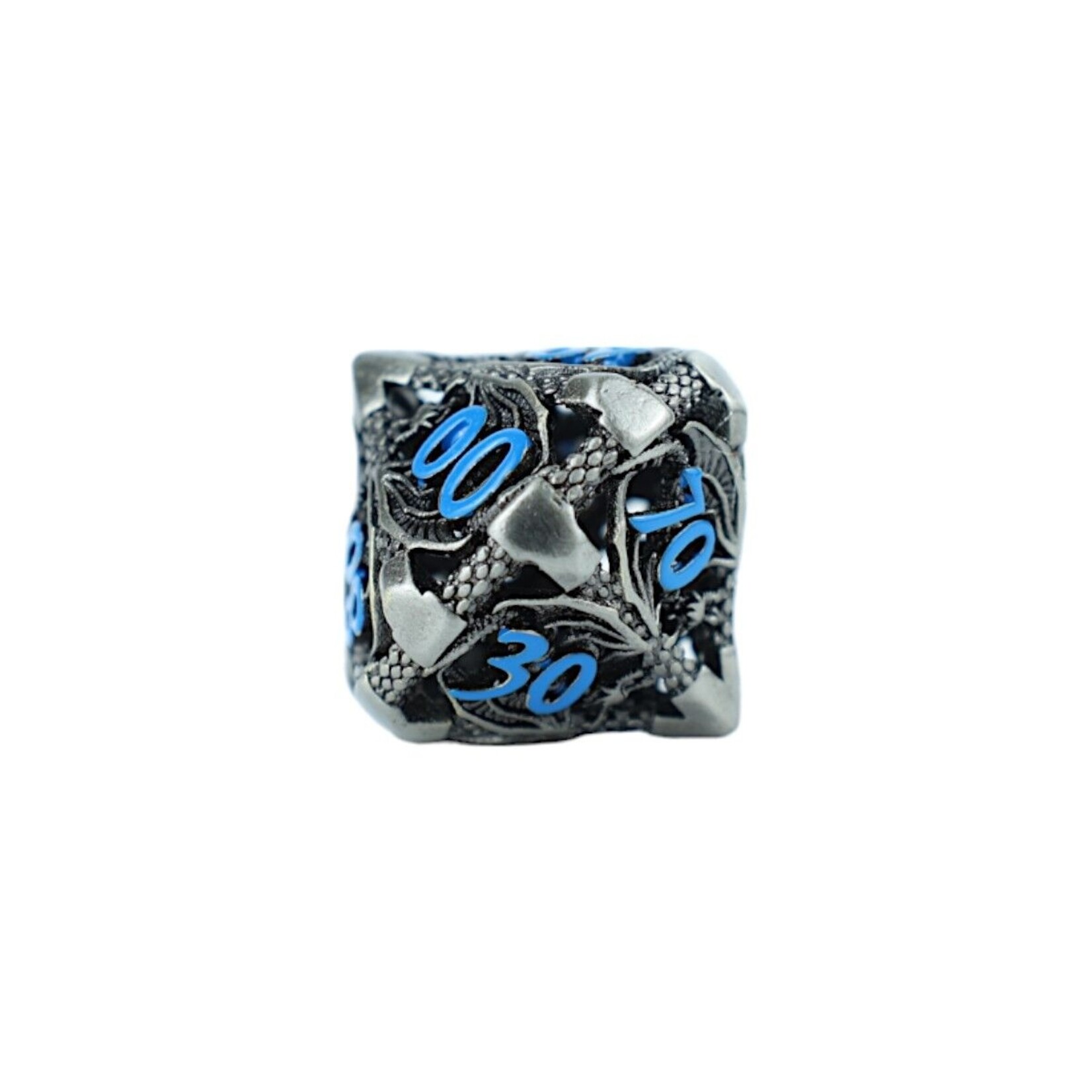 Let's Play Games Hollow Dragon - Stainless with  Blue 7-Set