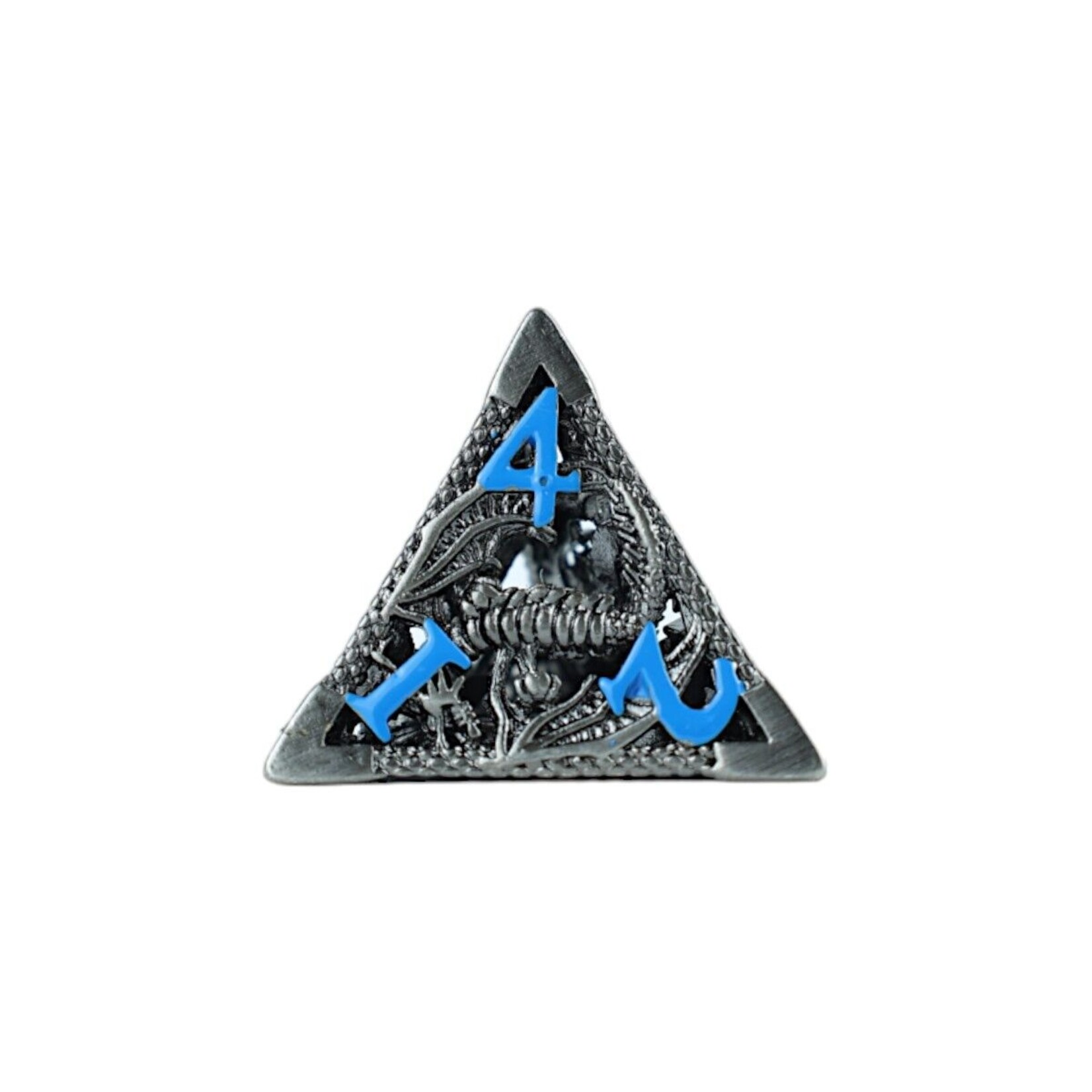 Let's Play Games Hollow Dragon - Stainless with  Blue 7-Set