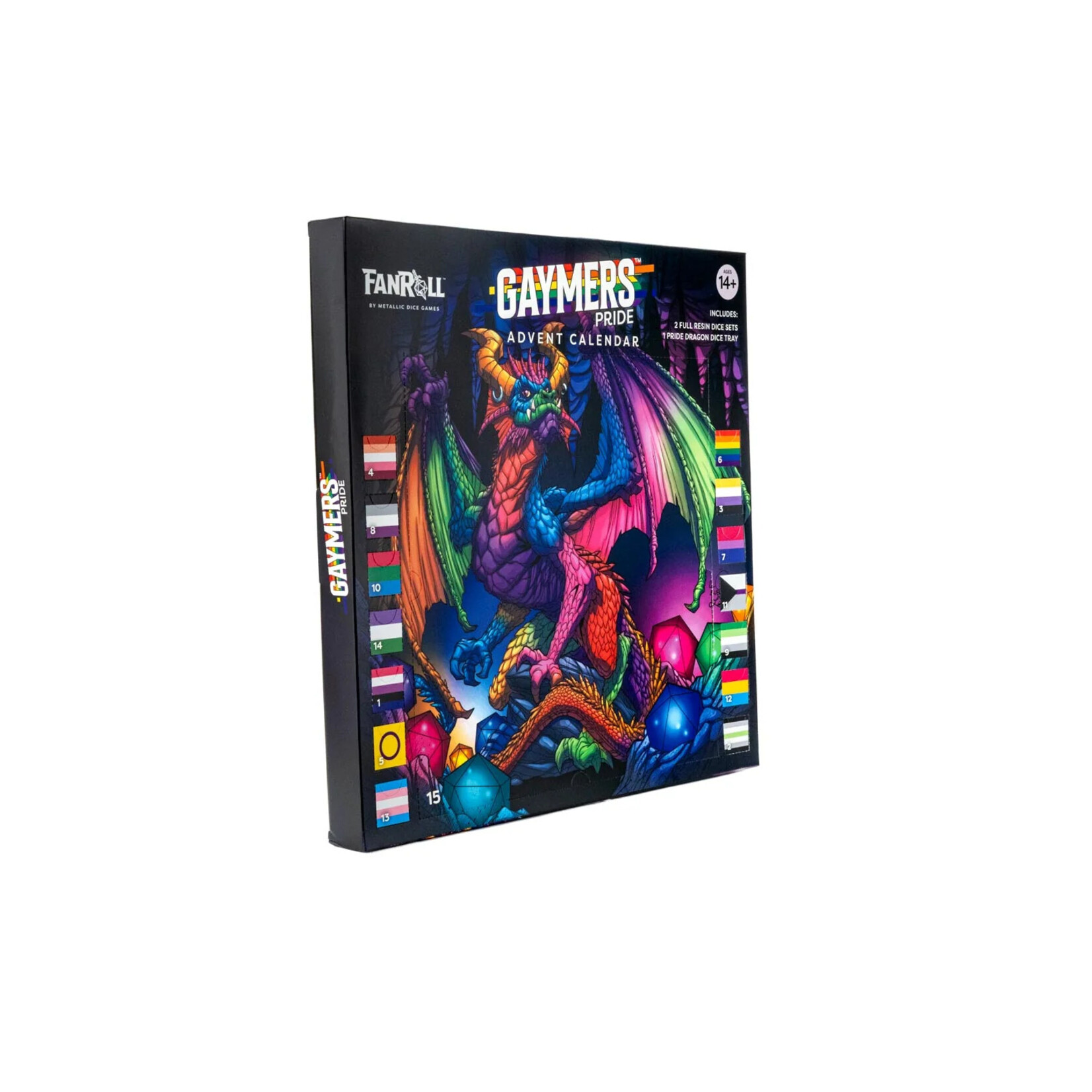 Fanroll by Metallic Dice Games Pride Advent Dice Calendar