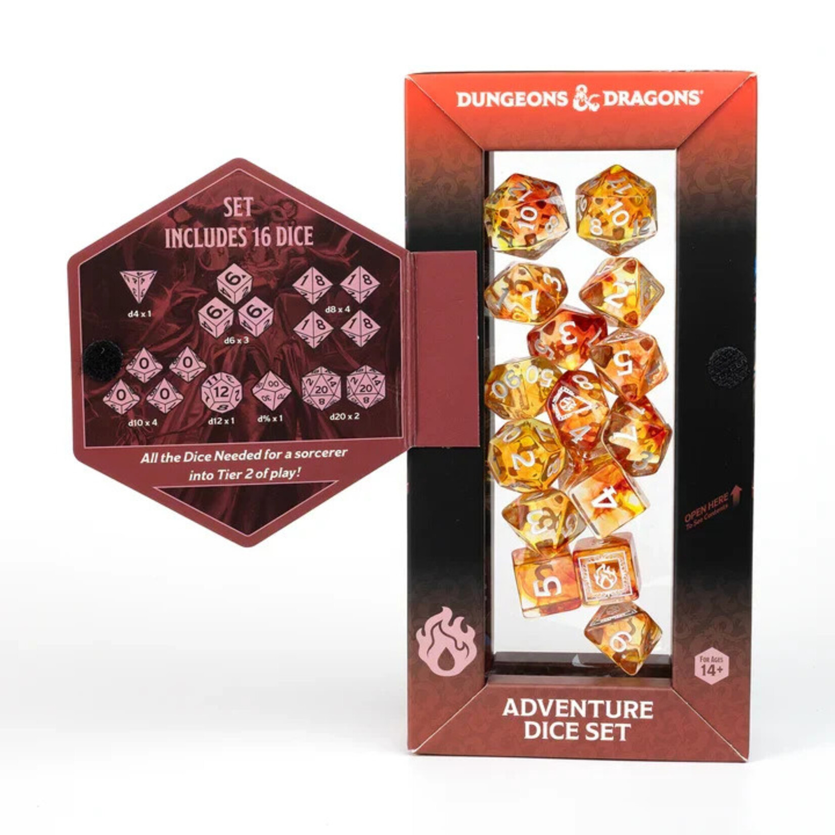 Sirius Dice 200217B D&D Adventure Dice: Sorcerer (Orange)